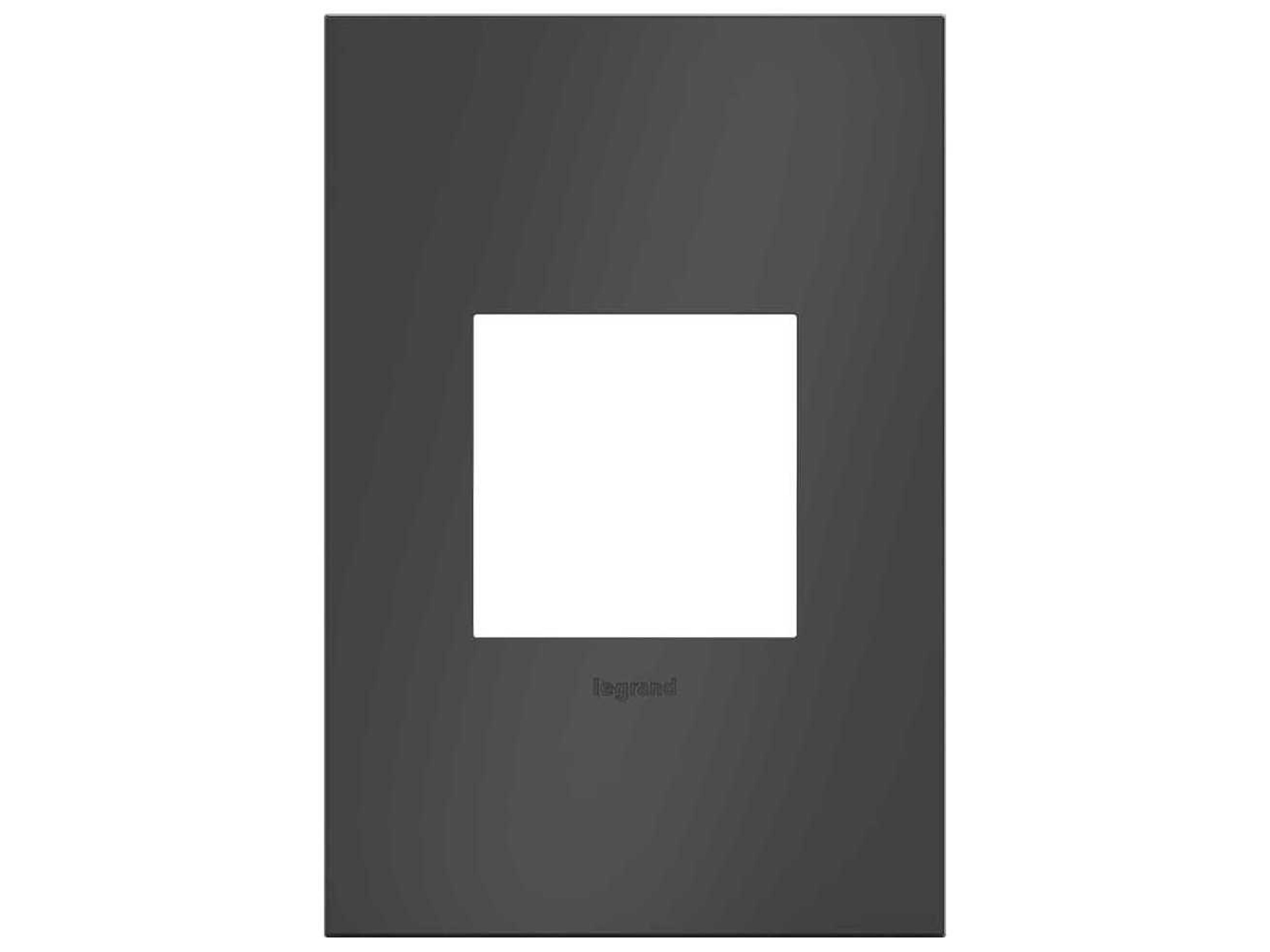 Cast Metals Satin Black One-Gang Wall Plate