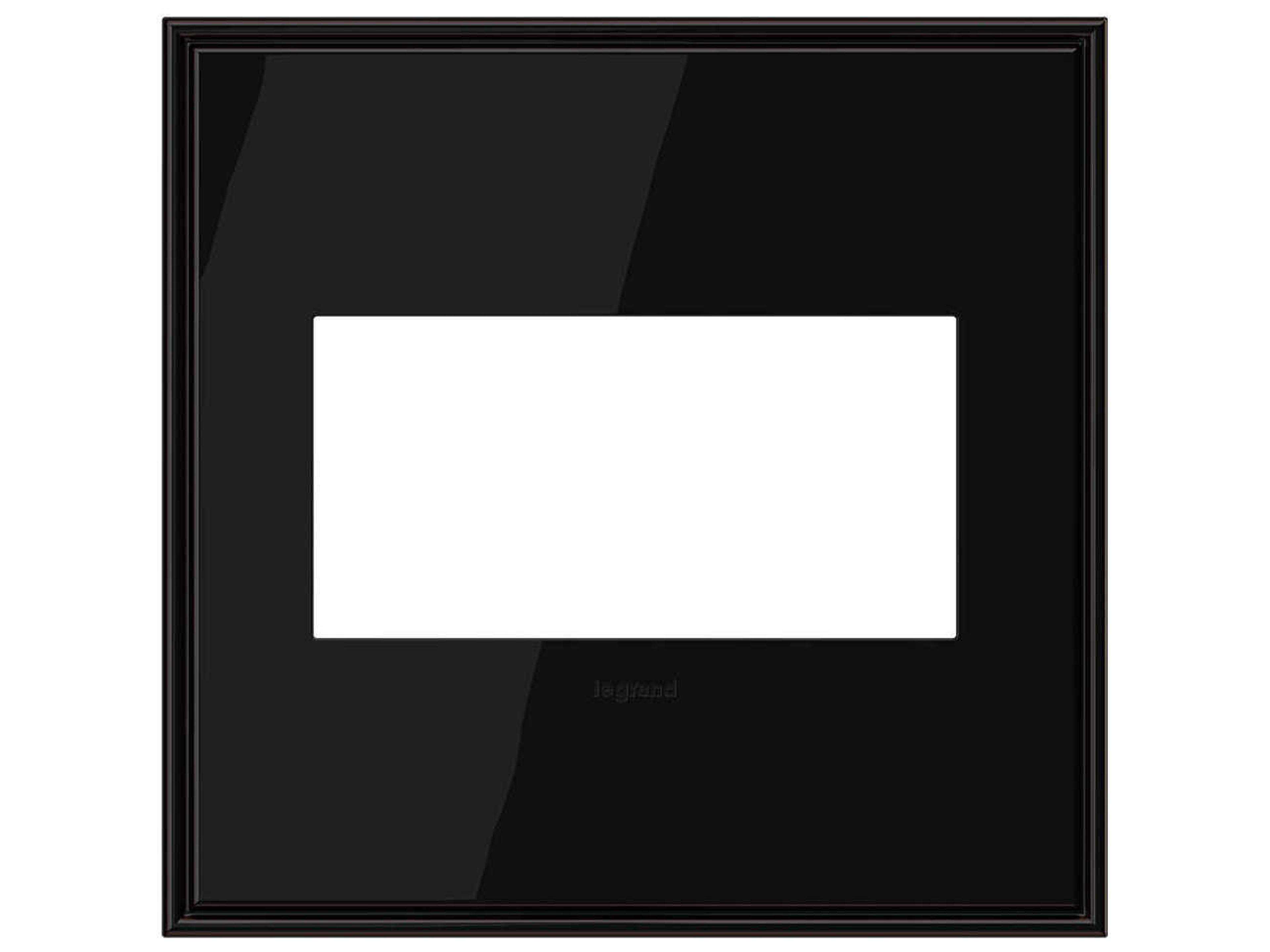 Cast Metals Black Nickel Two-Gang Wall Plate