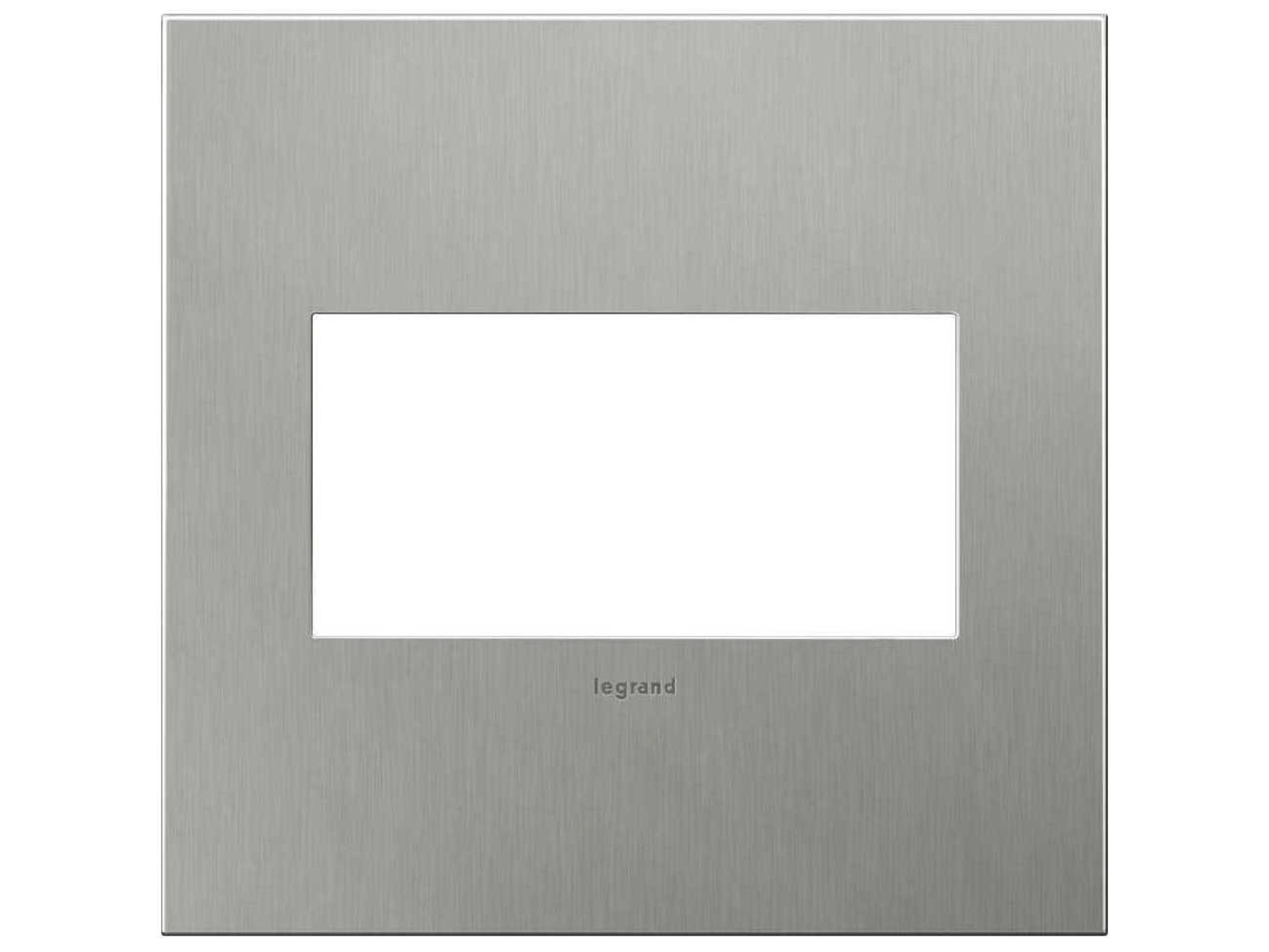 Cast Metals Brushed Stainless Two-Gang Wall Plate