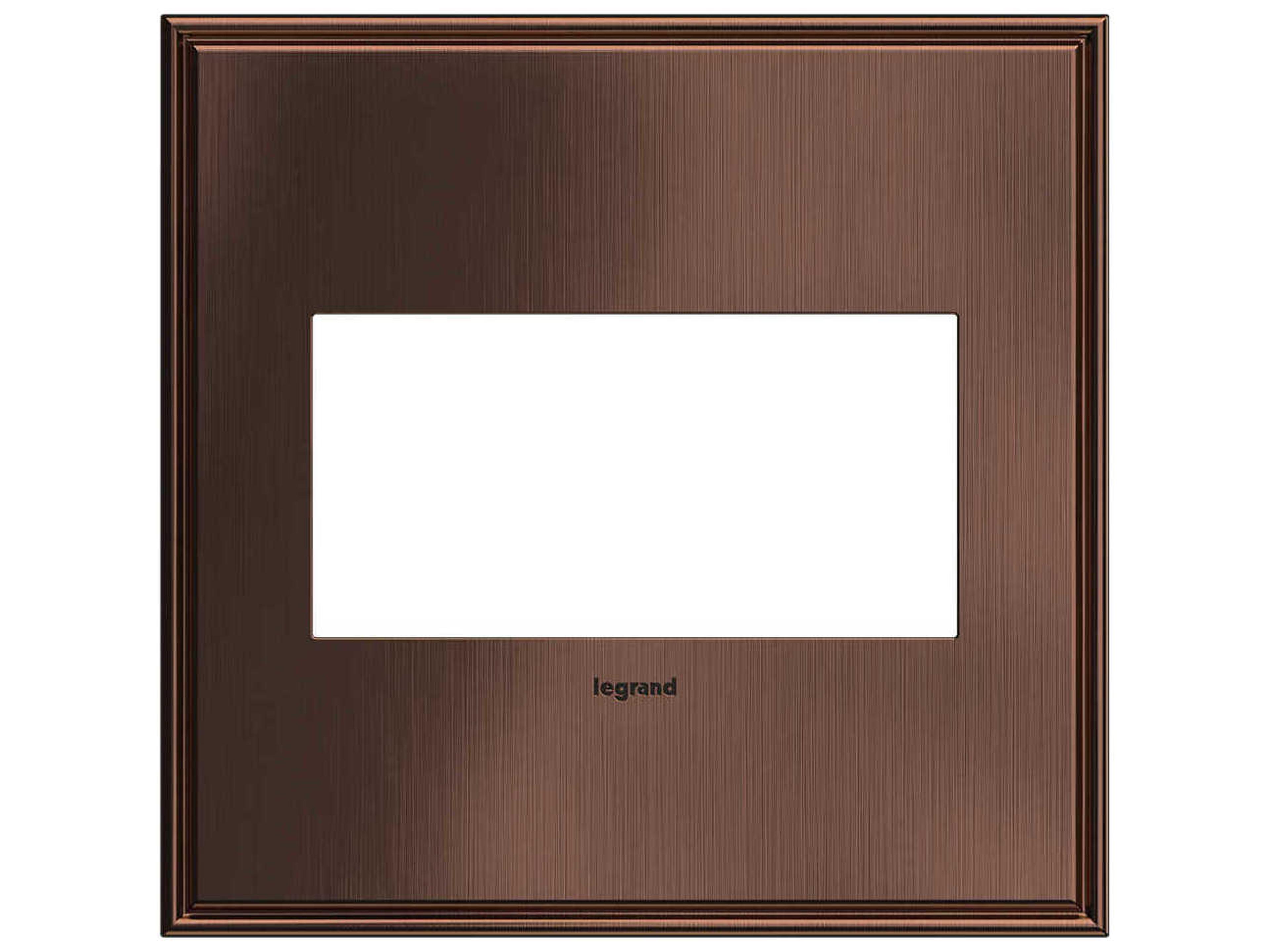 Cast Metals Matte Antique Copper Two-Gang Wall Plate