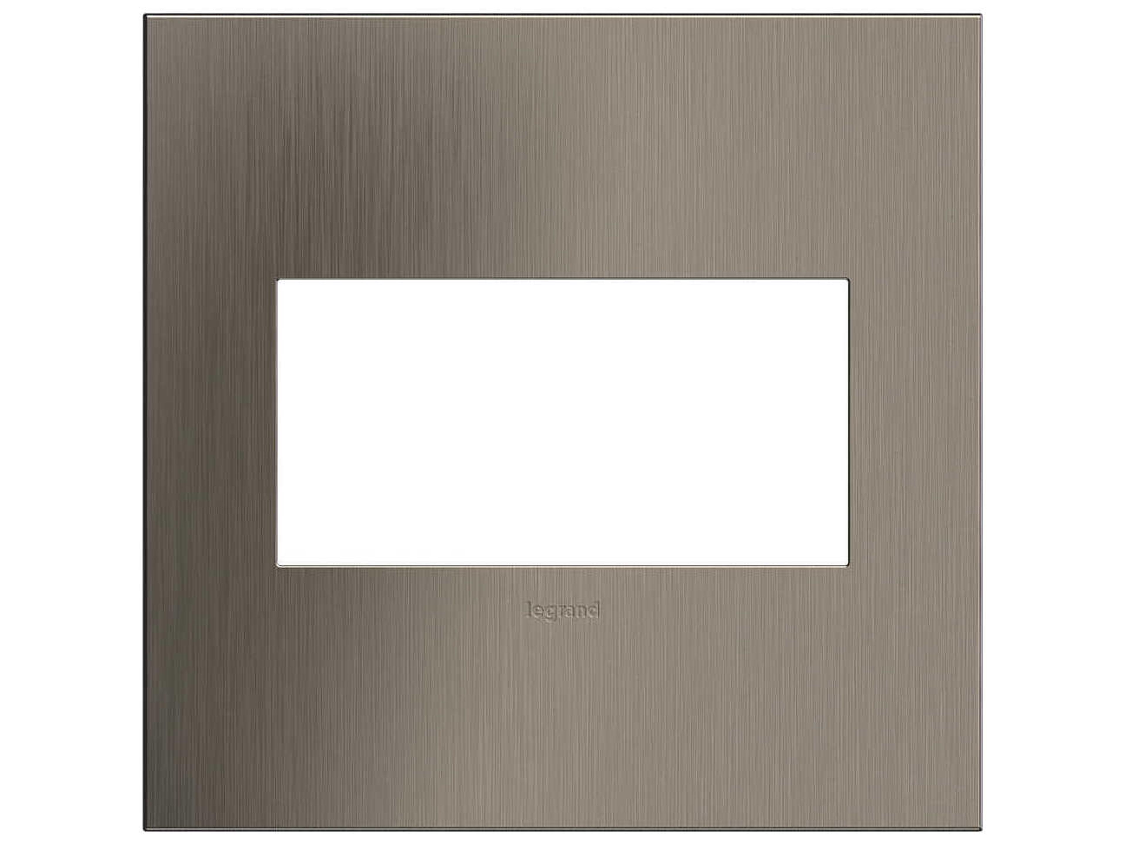 Cast Metals Satin Nickel Two-Gang Wall Plate