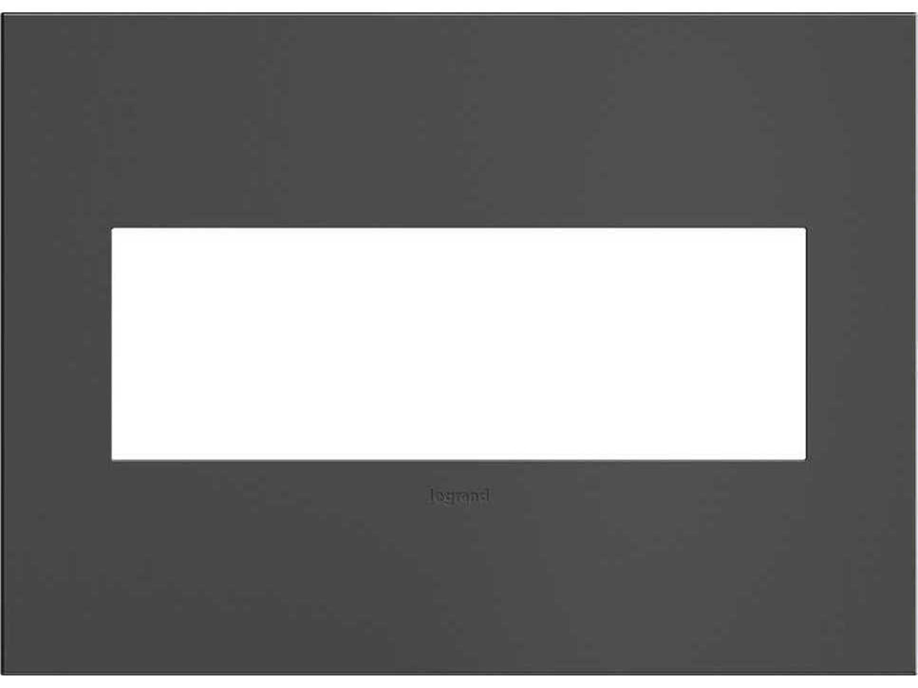 Cast Metals Brushed Black Nickel Three-Gang Wall Plate