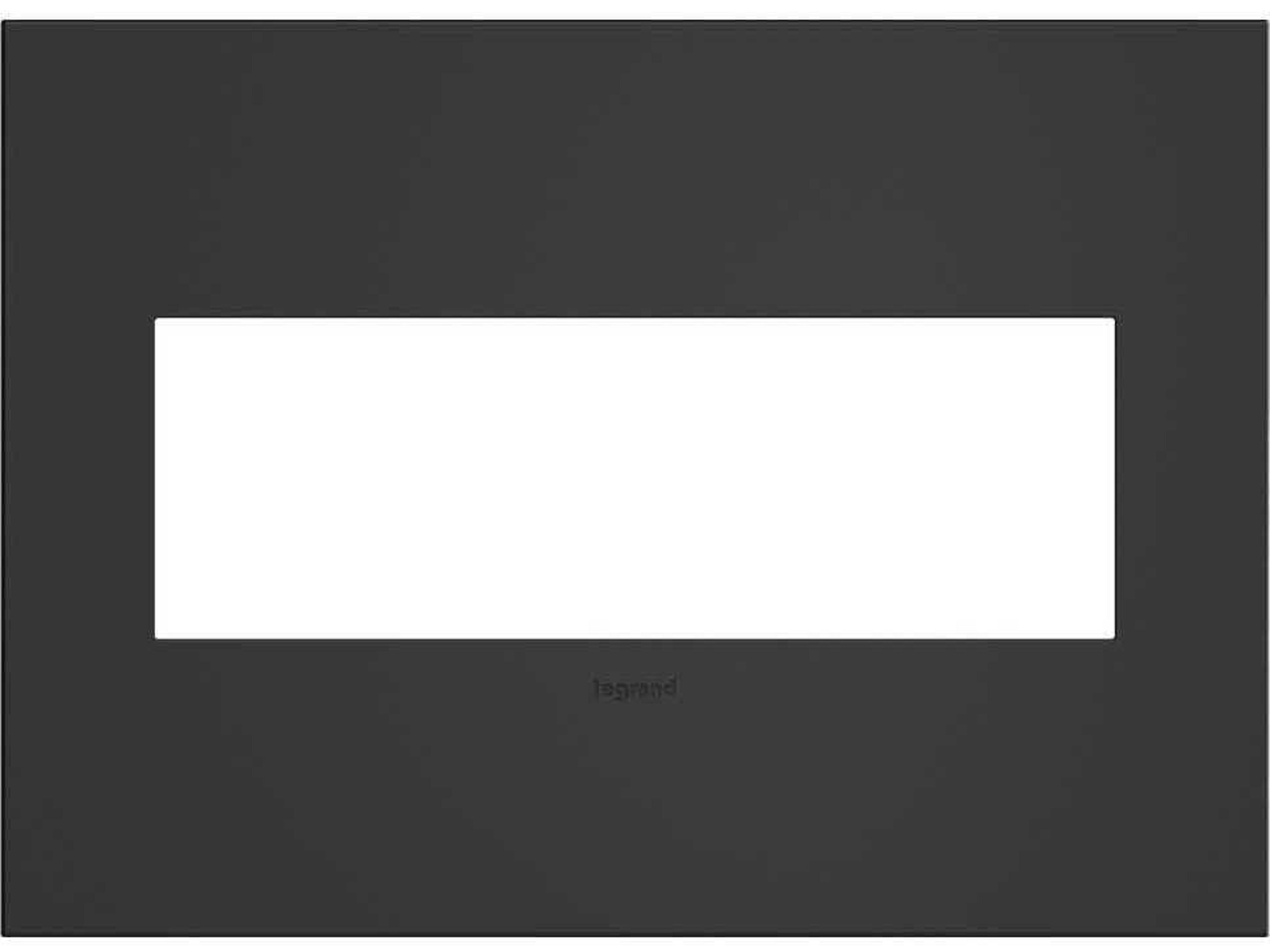 Cast Metals Satin Black Three-Gang Wall Plate