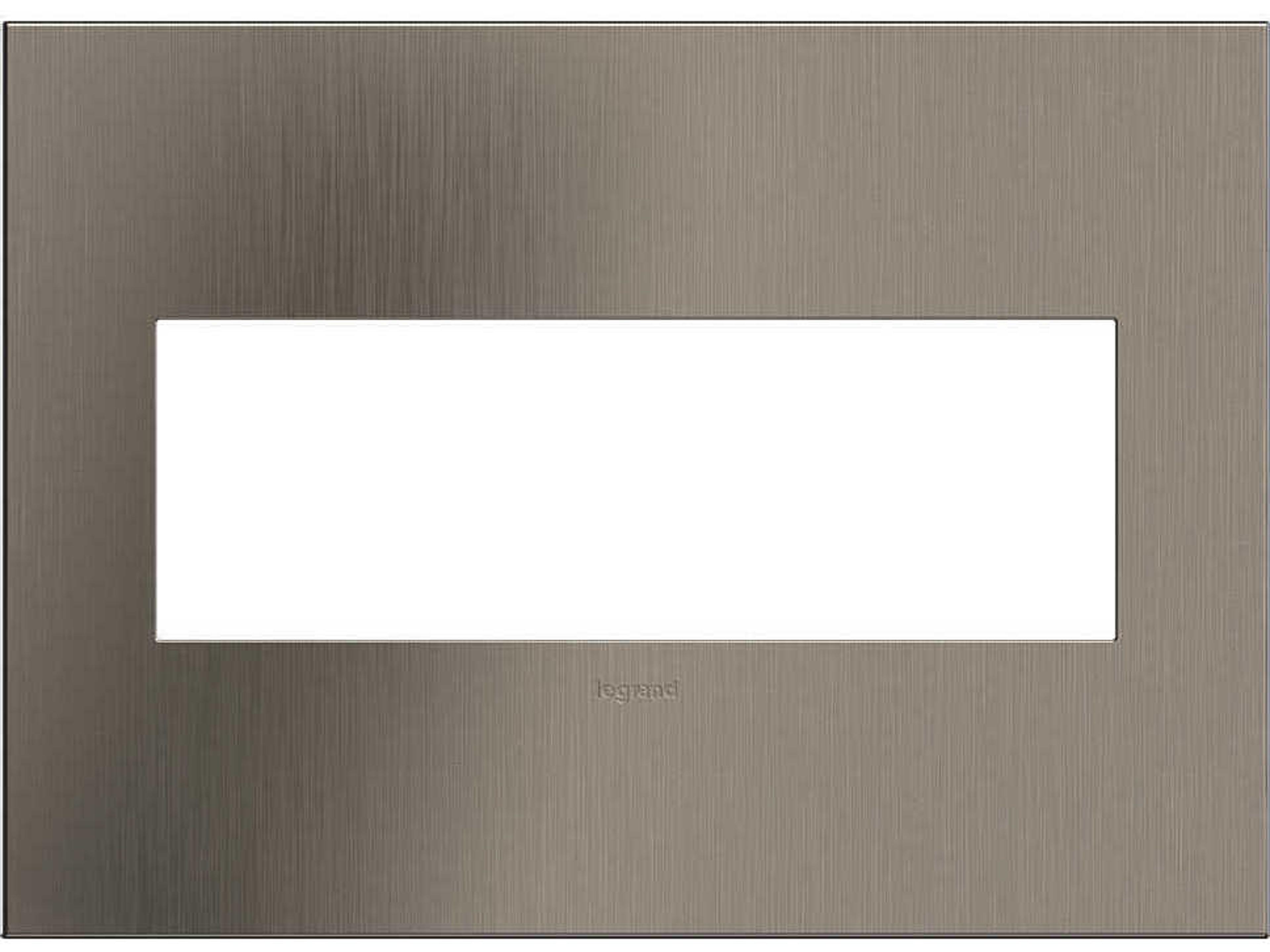 Cast Metals Satin Nickel Three-Gang Wall Plate