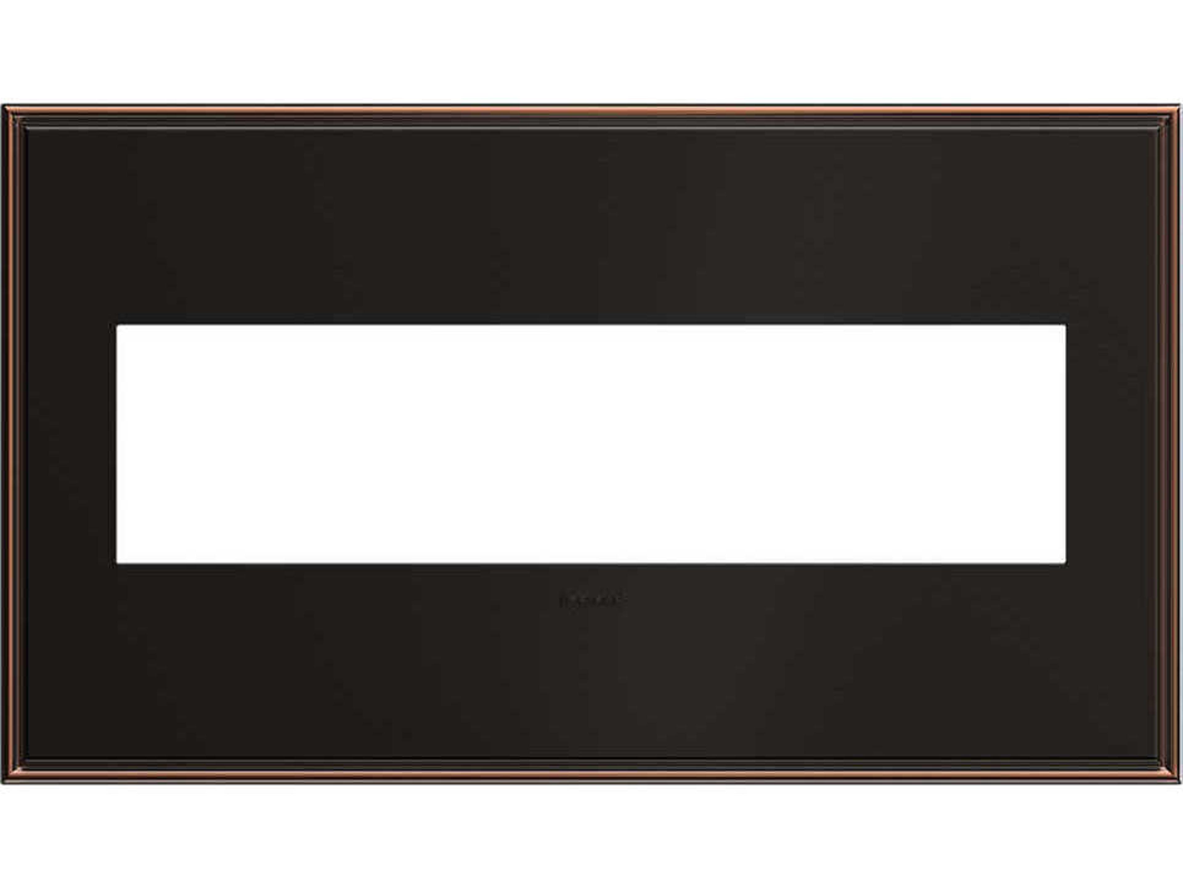 Cast Metals Oil Rubbed Bronze Four-Gang Wall Plate