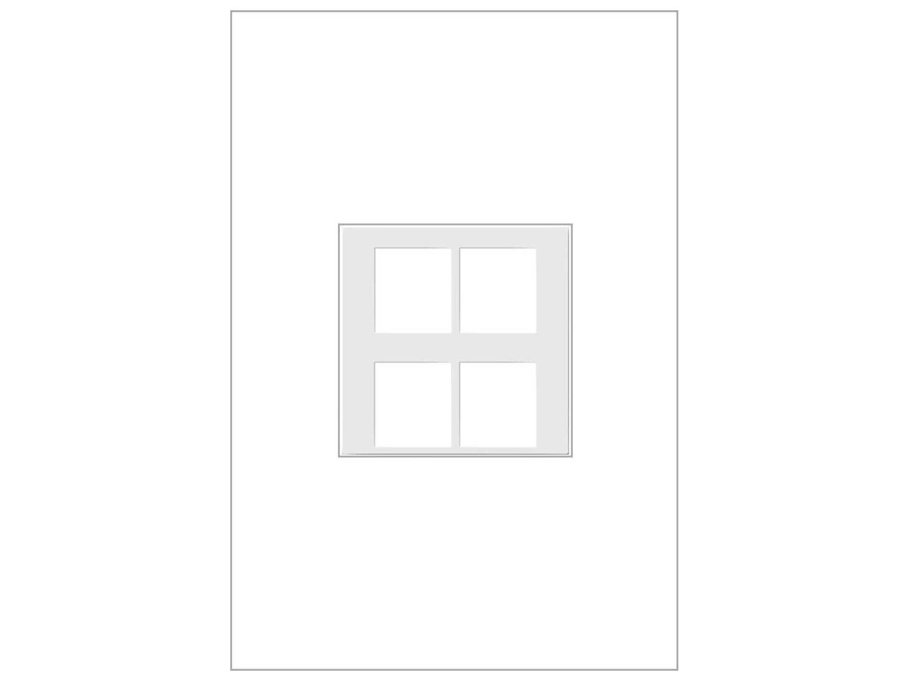 Connectivity White Four-Port Keystone Frame