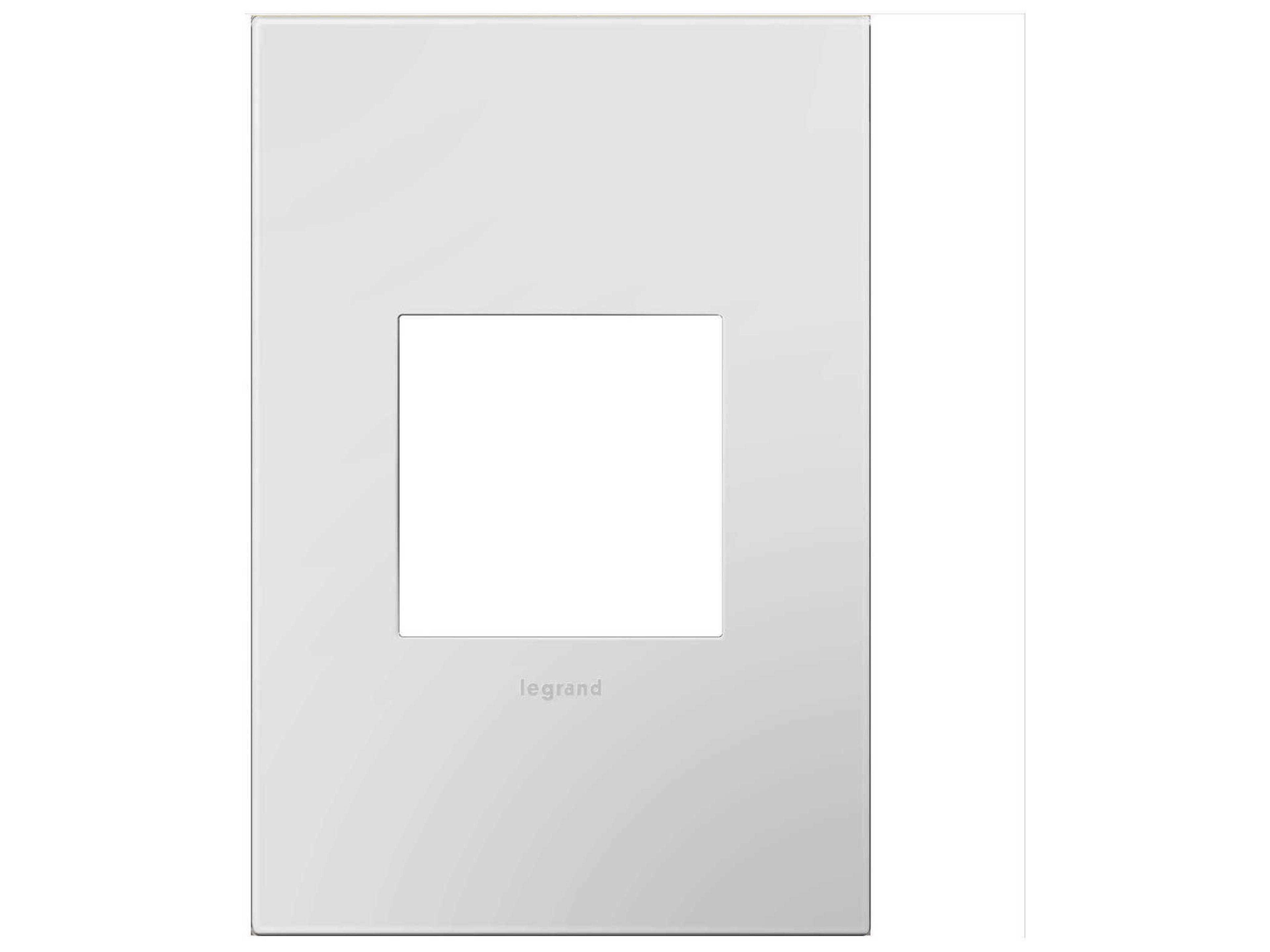 Legrand Plastics Powder White One-Gang Wall Plate