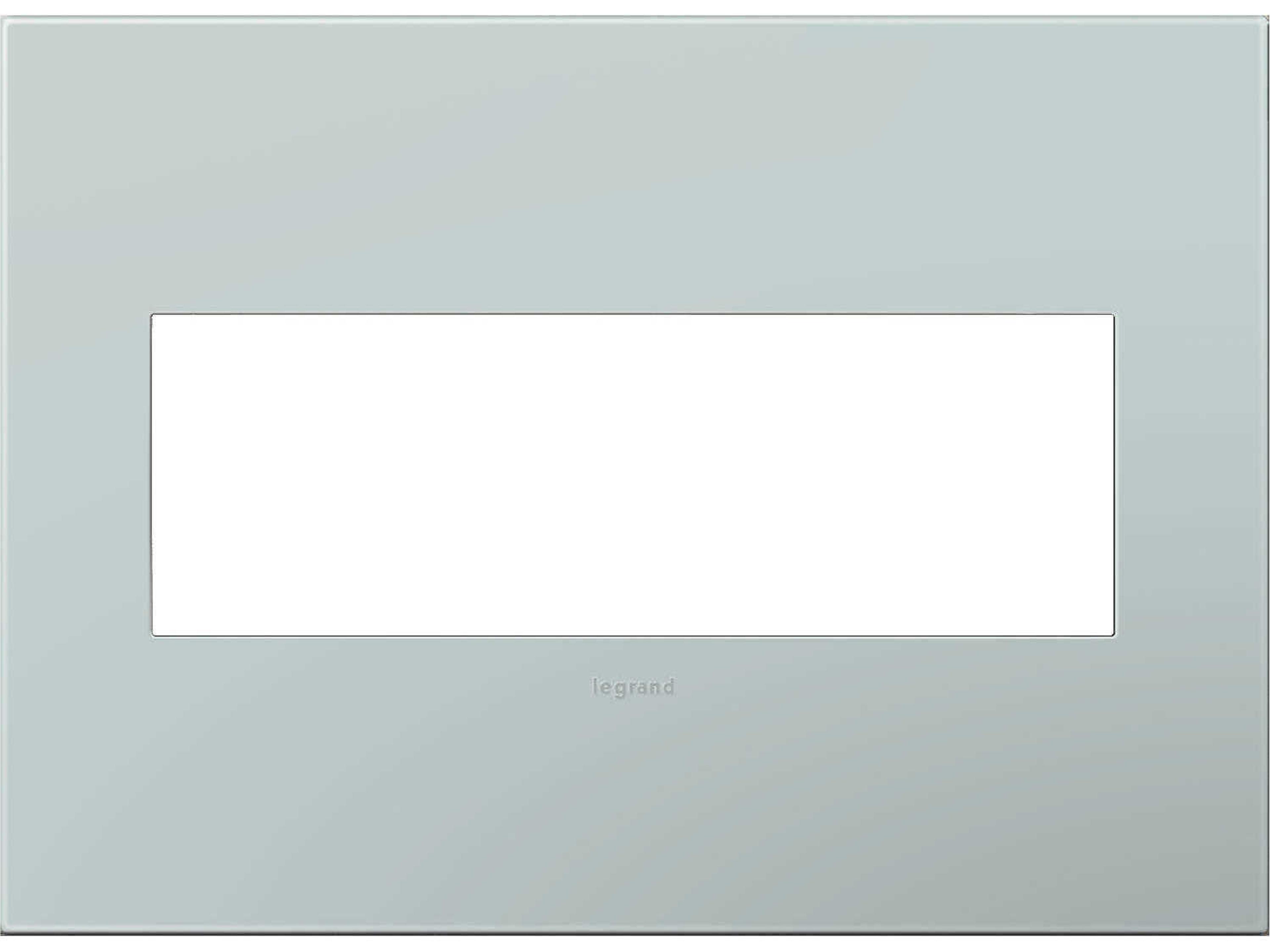 Plastics Pale Blue Three-Gang Wall Plate