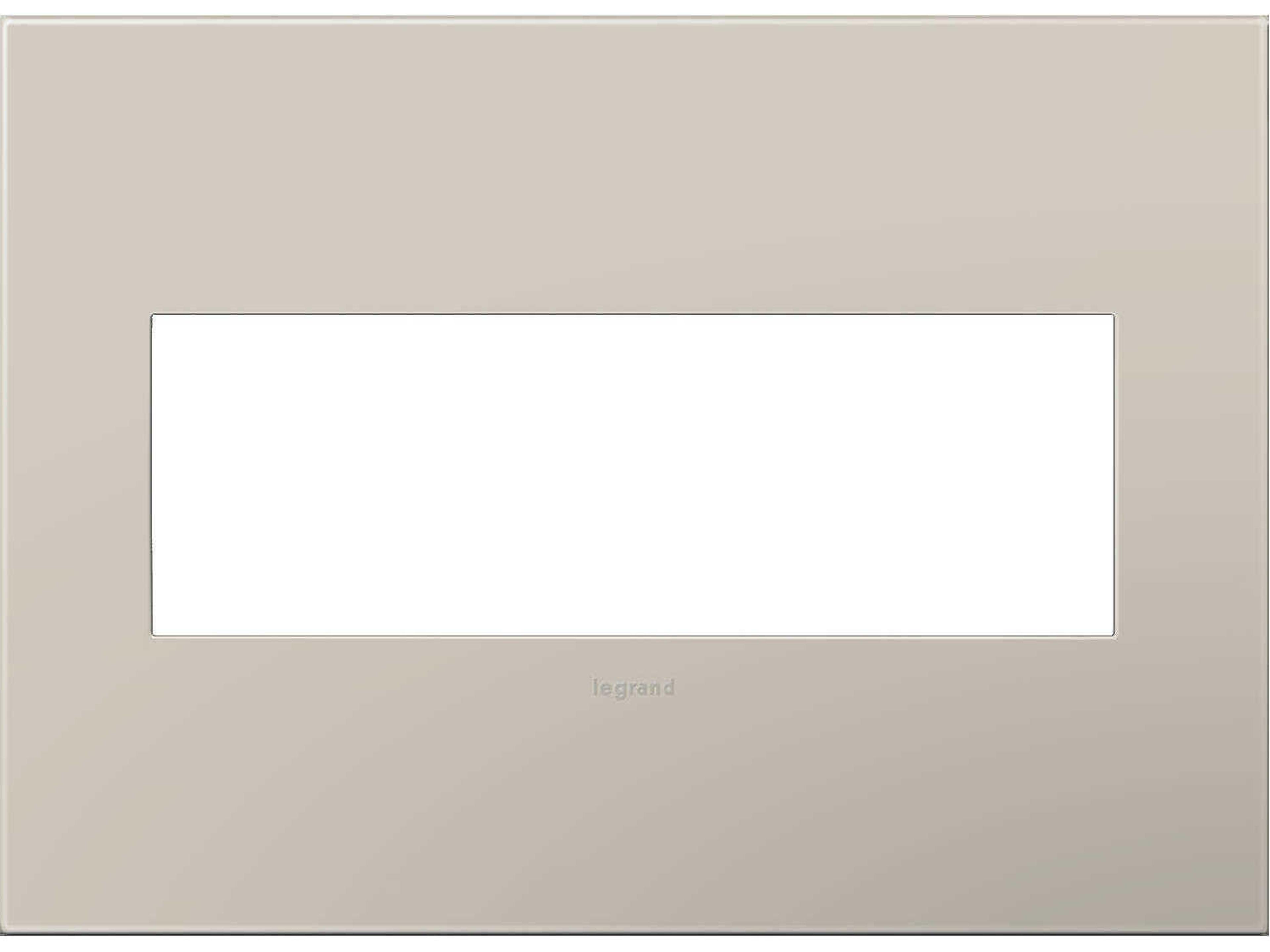 Plastics Greige Three-Gang Wall Plate