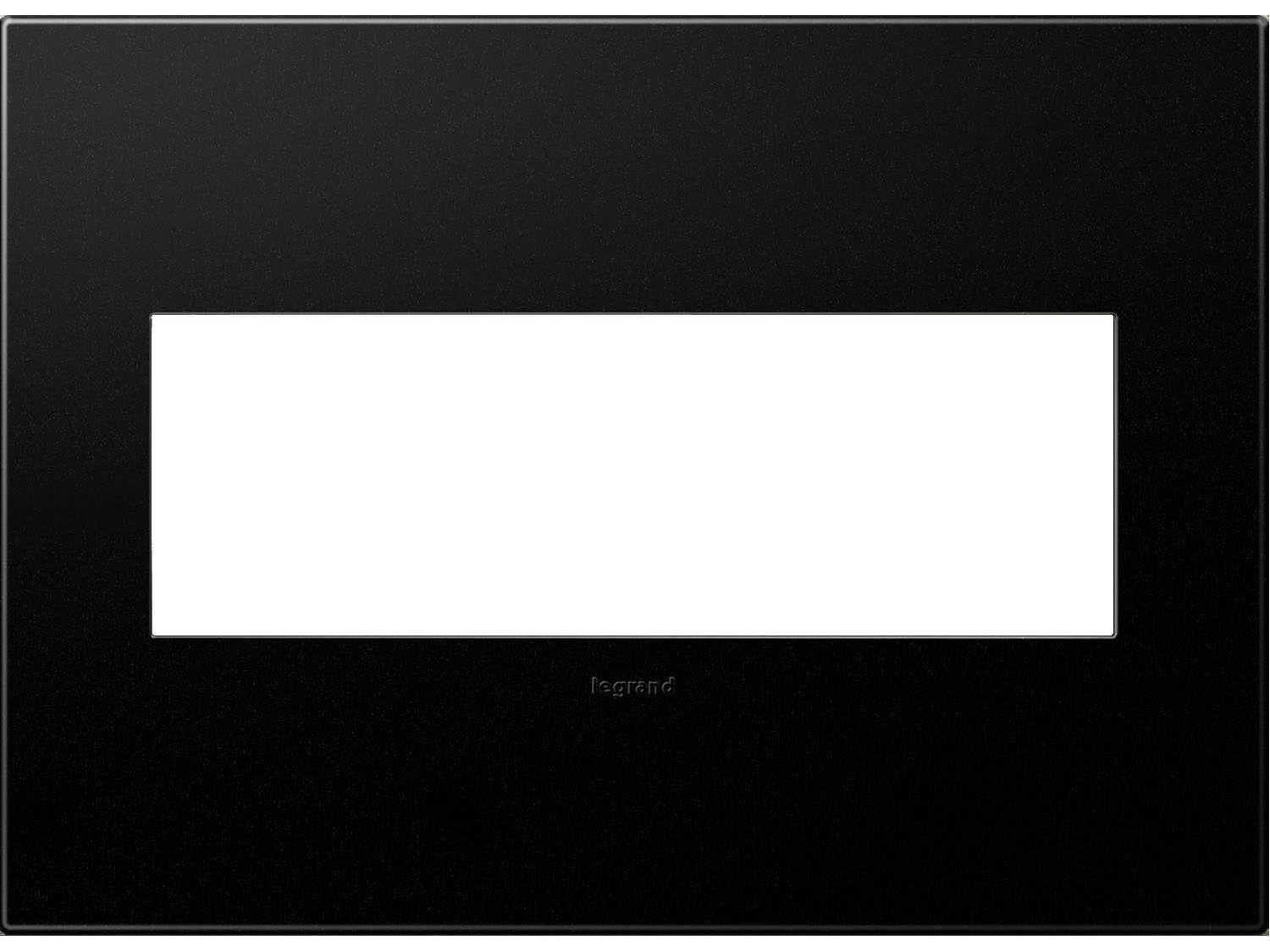 Plastics Graphite Three-Gang Wall Plate