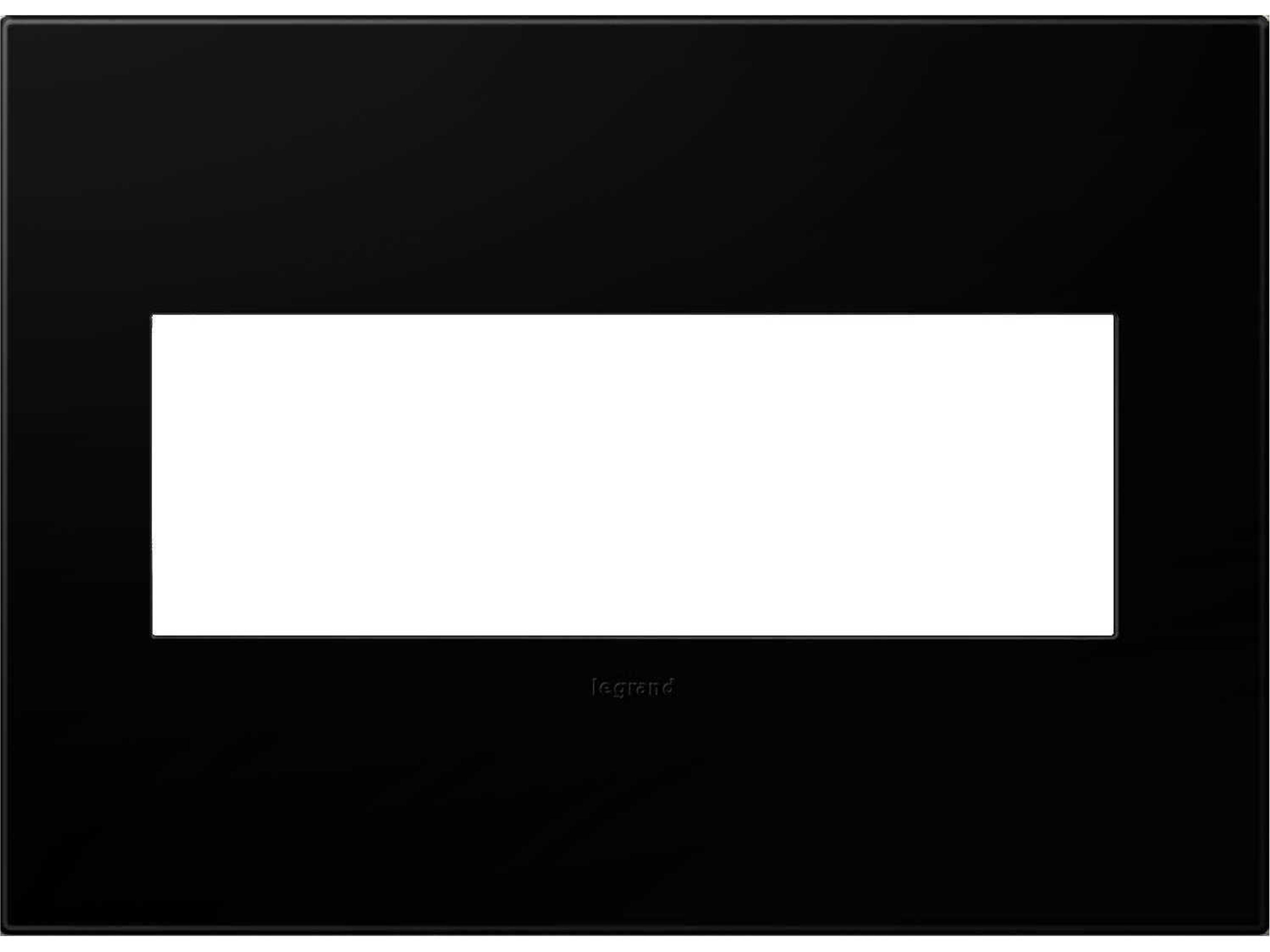 Plastics Black Ink Three-Gang Wall Plate