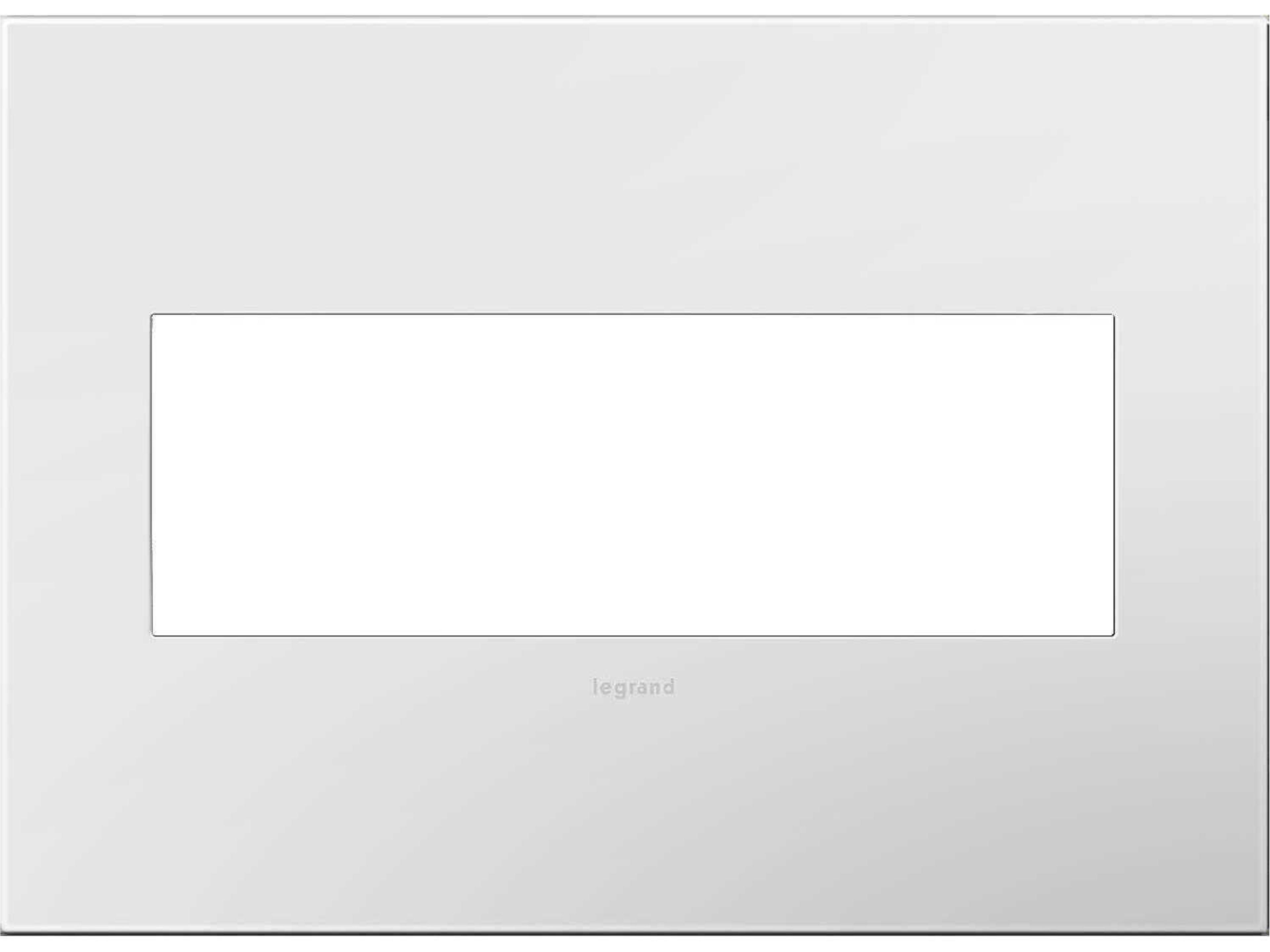 Legrand Plastics Gloss White Three-Gang Wall Plate