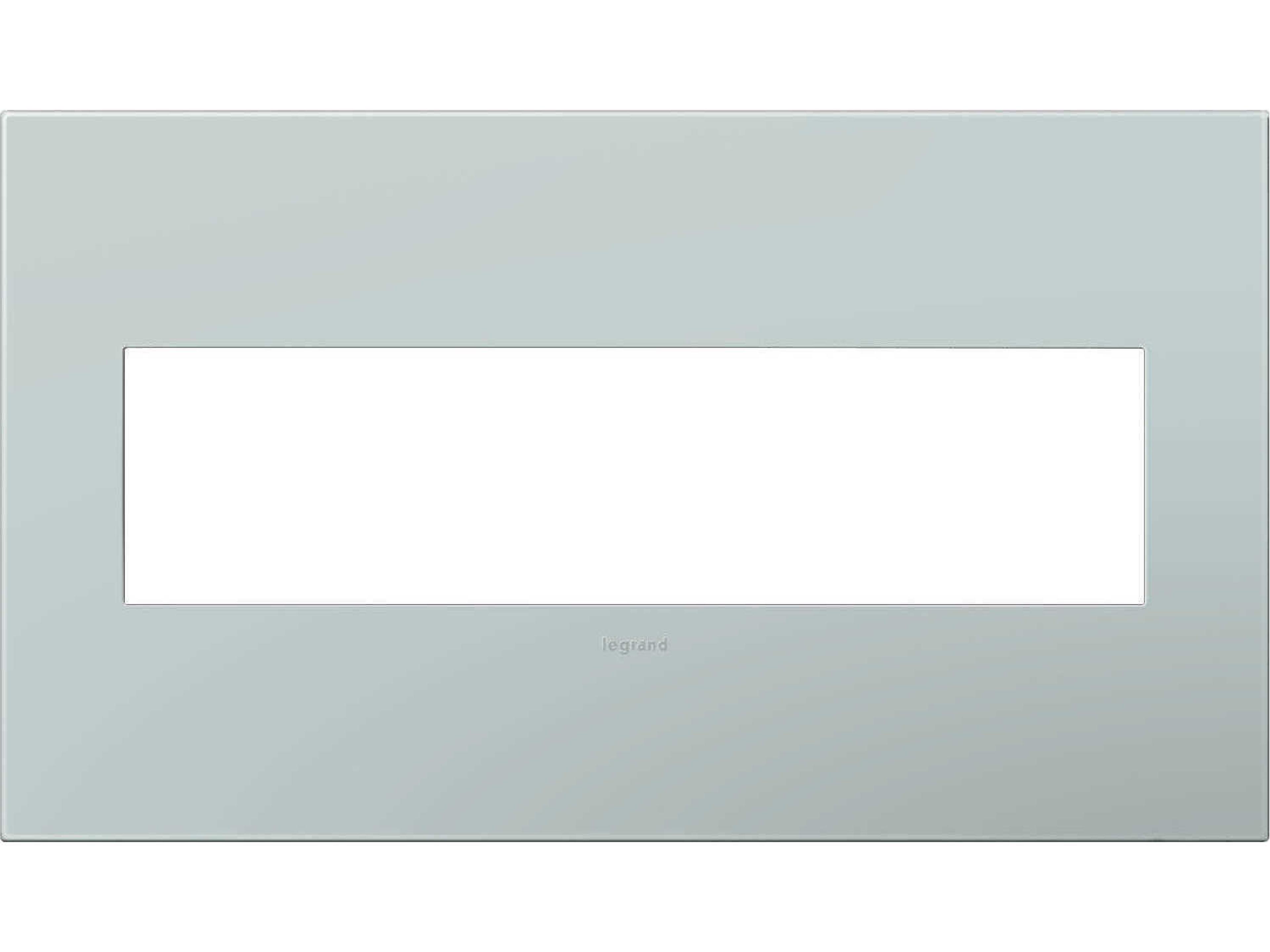 Plastics Pale Blue Four-Gang Wall Plate