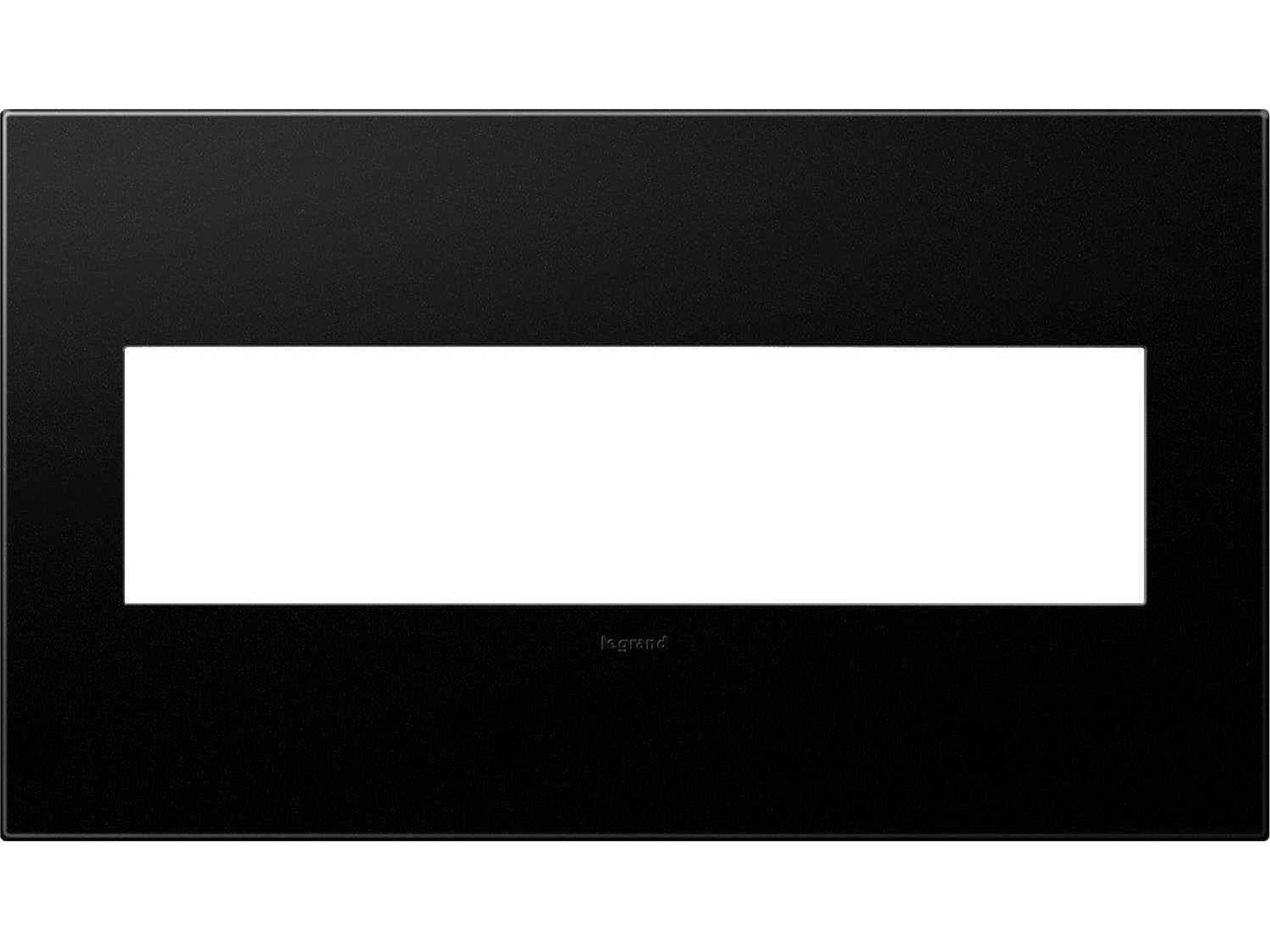 Plastics Graphite Four-Gang Wall Plate