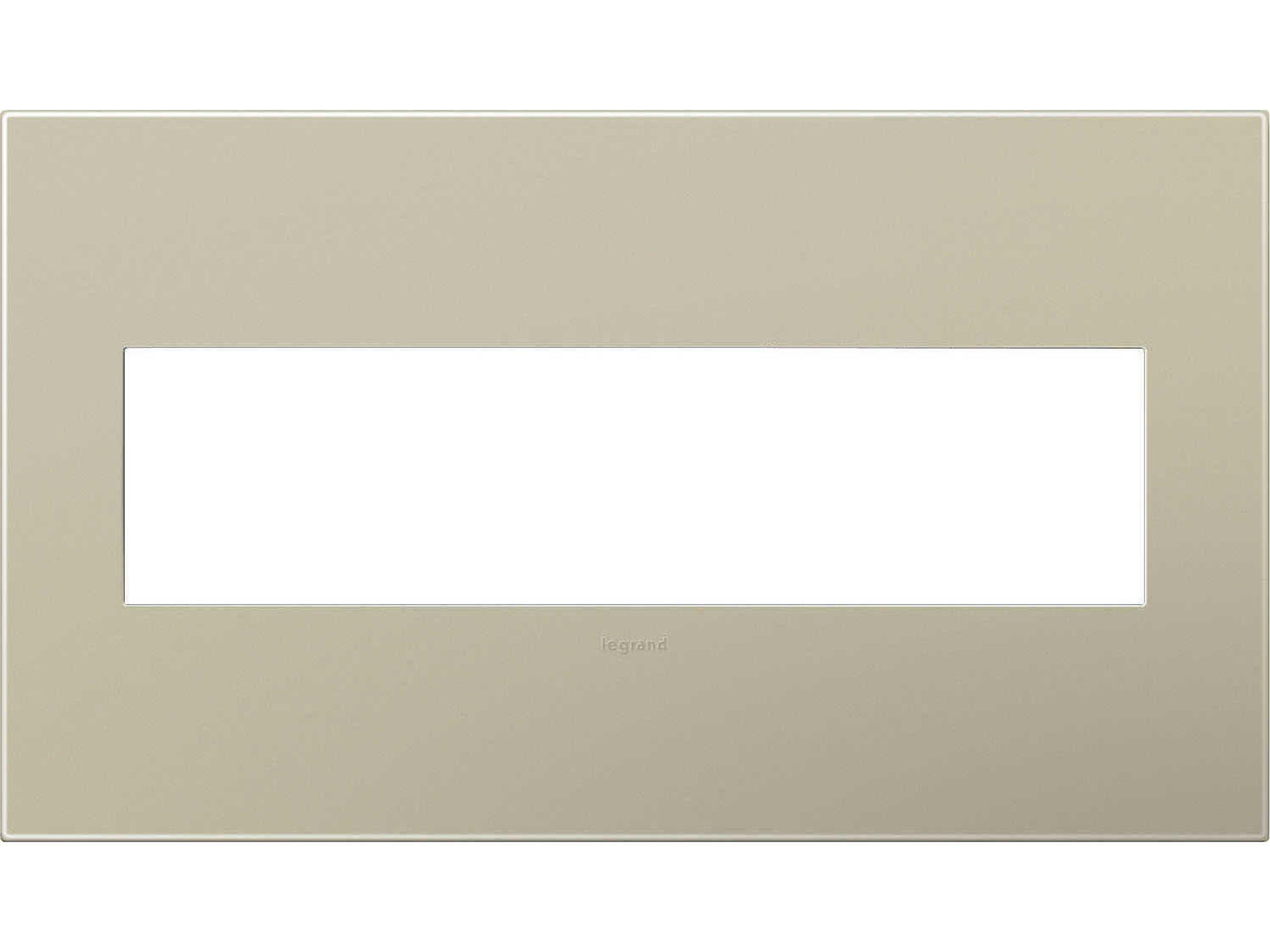 Plastics Titanium Four-Gang Wall Plate