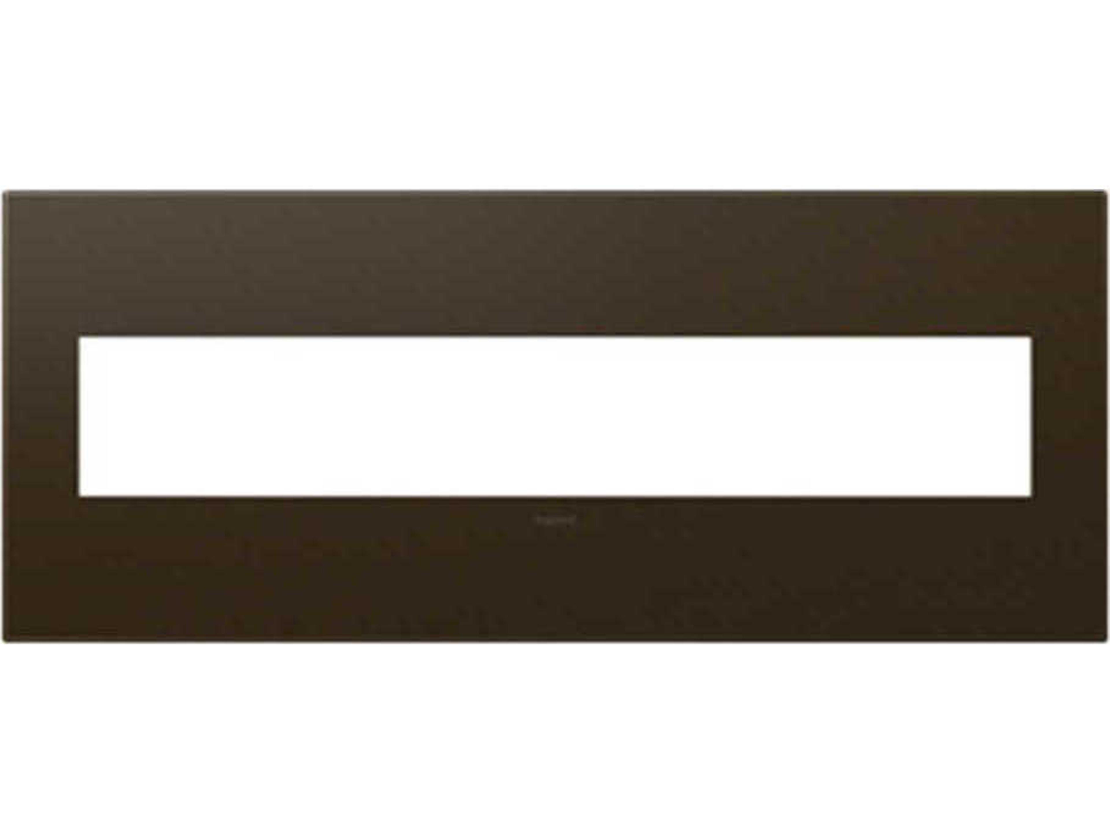 Plastics Bronze Six-Gang Wall Plate