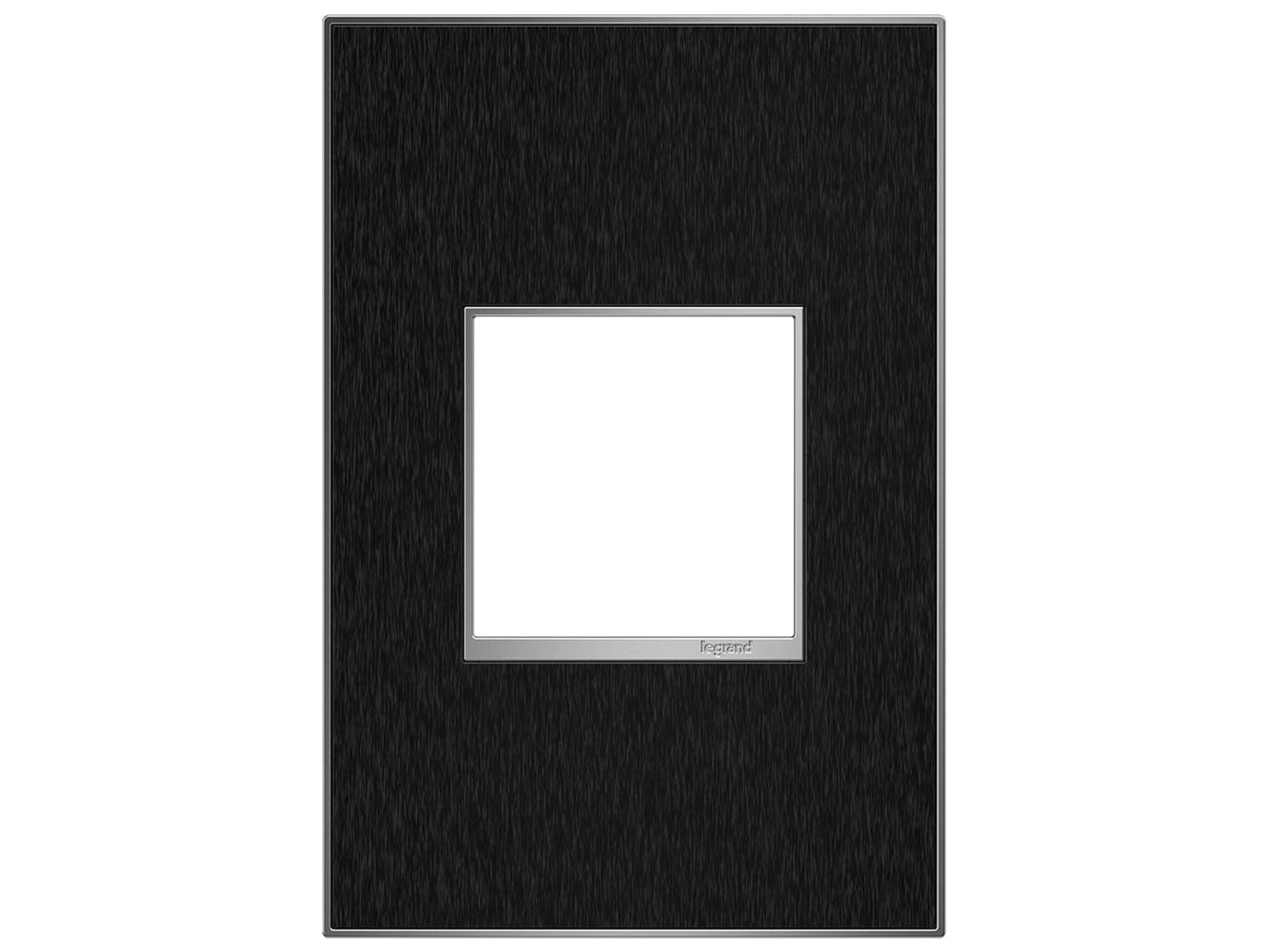 Real Materials Black Stainless One-Gang Wall Plate