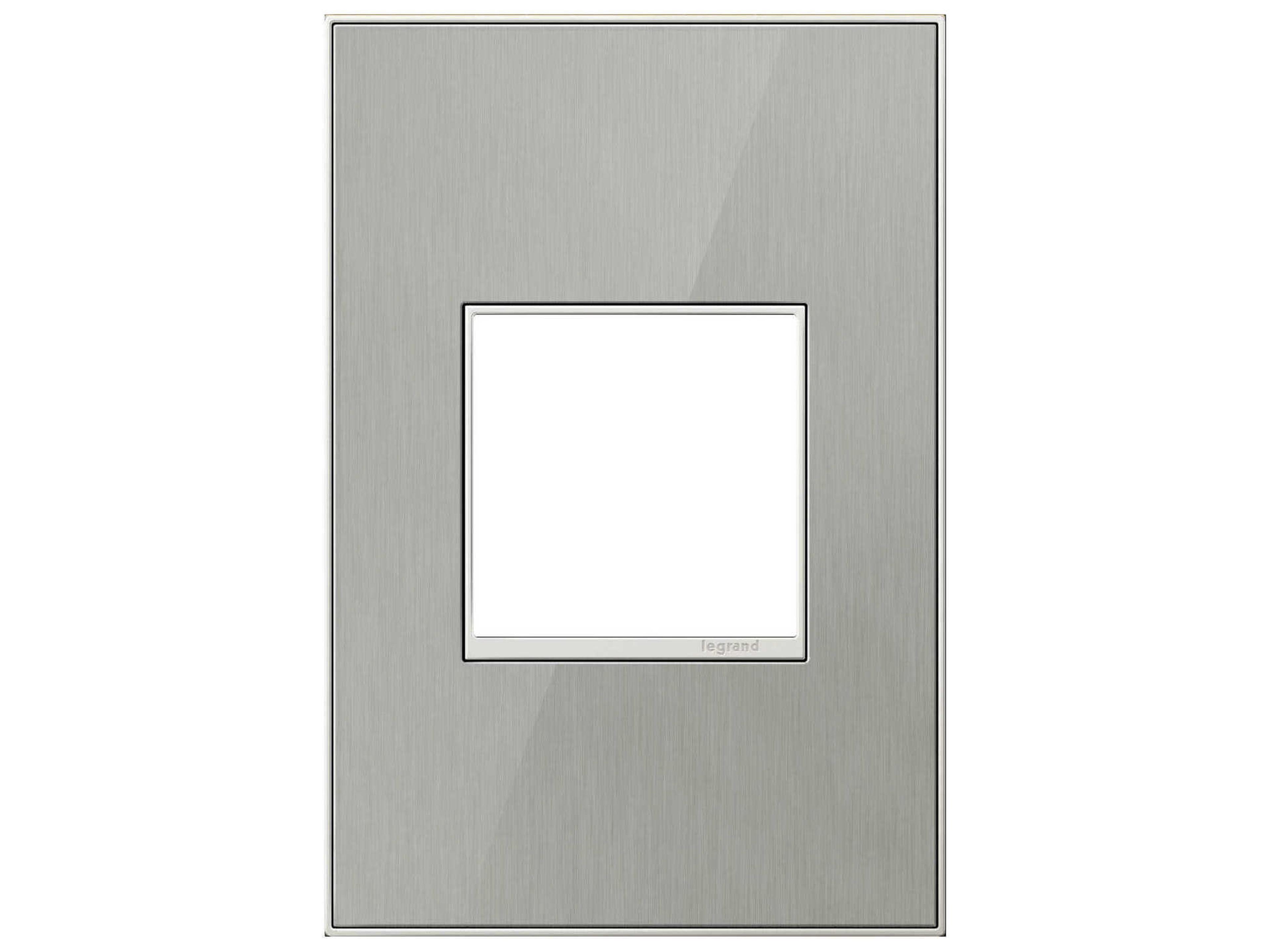 Real Materials Brushed Stainless One-Gang Wall Plate