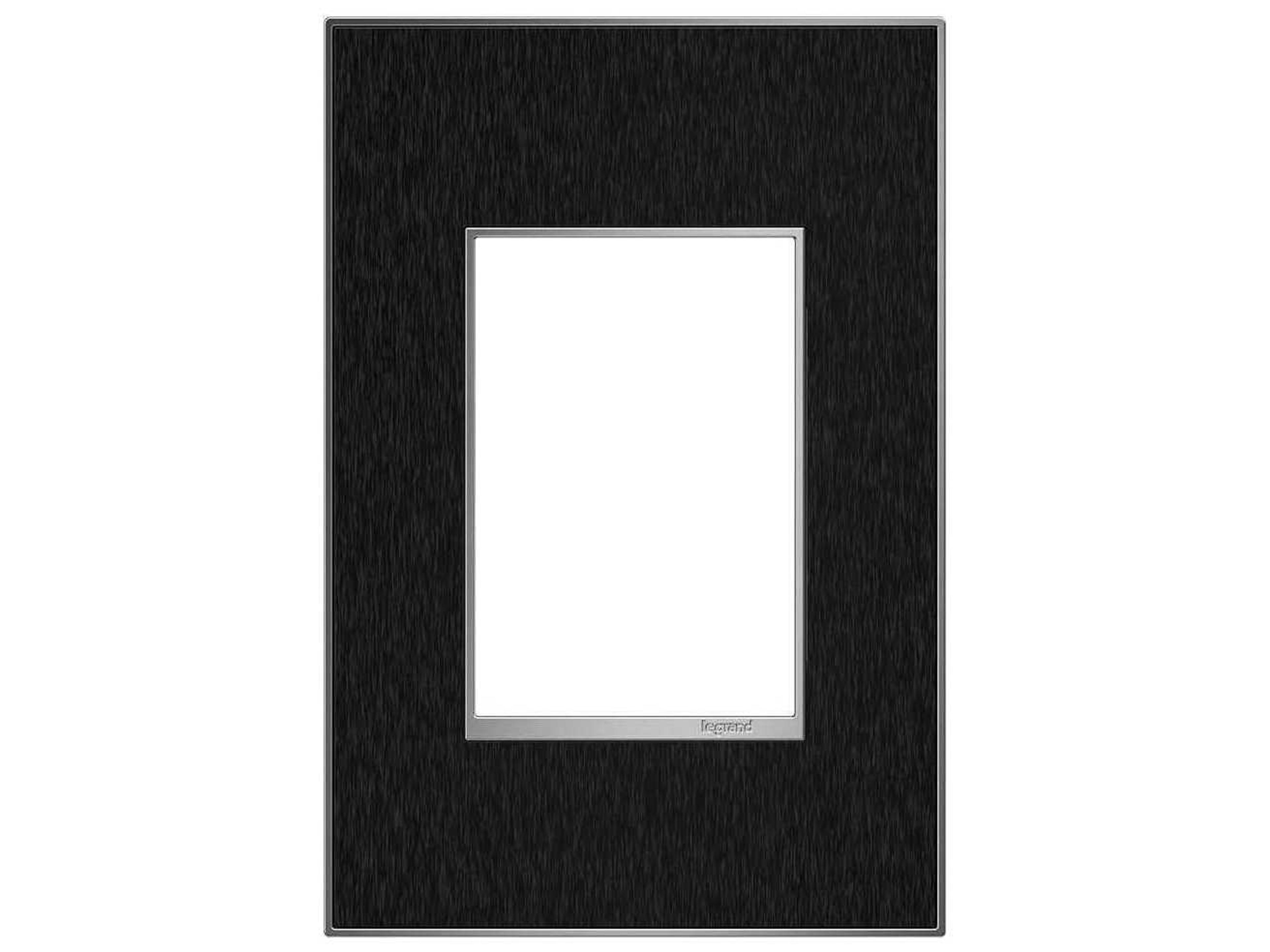Real Materials Black Stainless One-Gang and Wall Plate