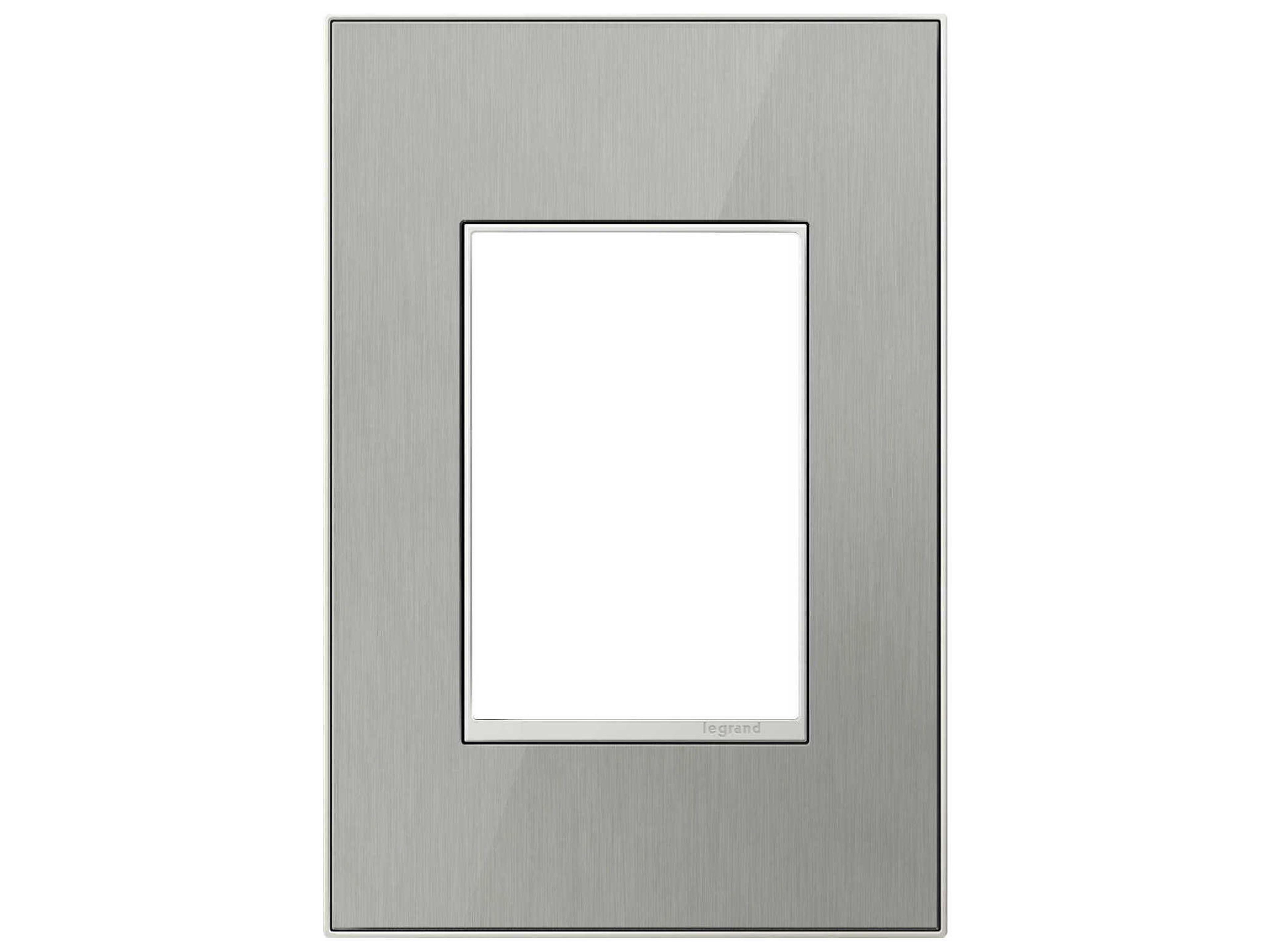 Real Materials Brushed Stainless One-Gang and Wall Plate
