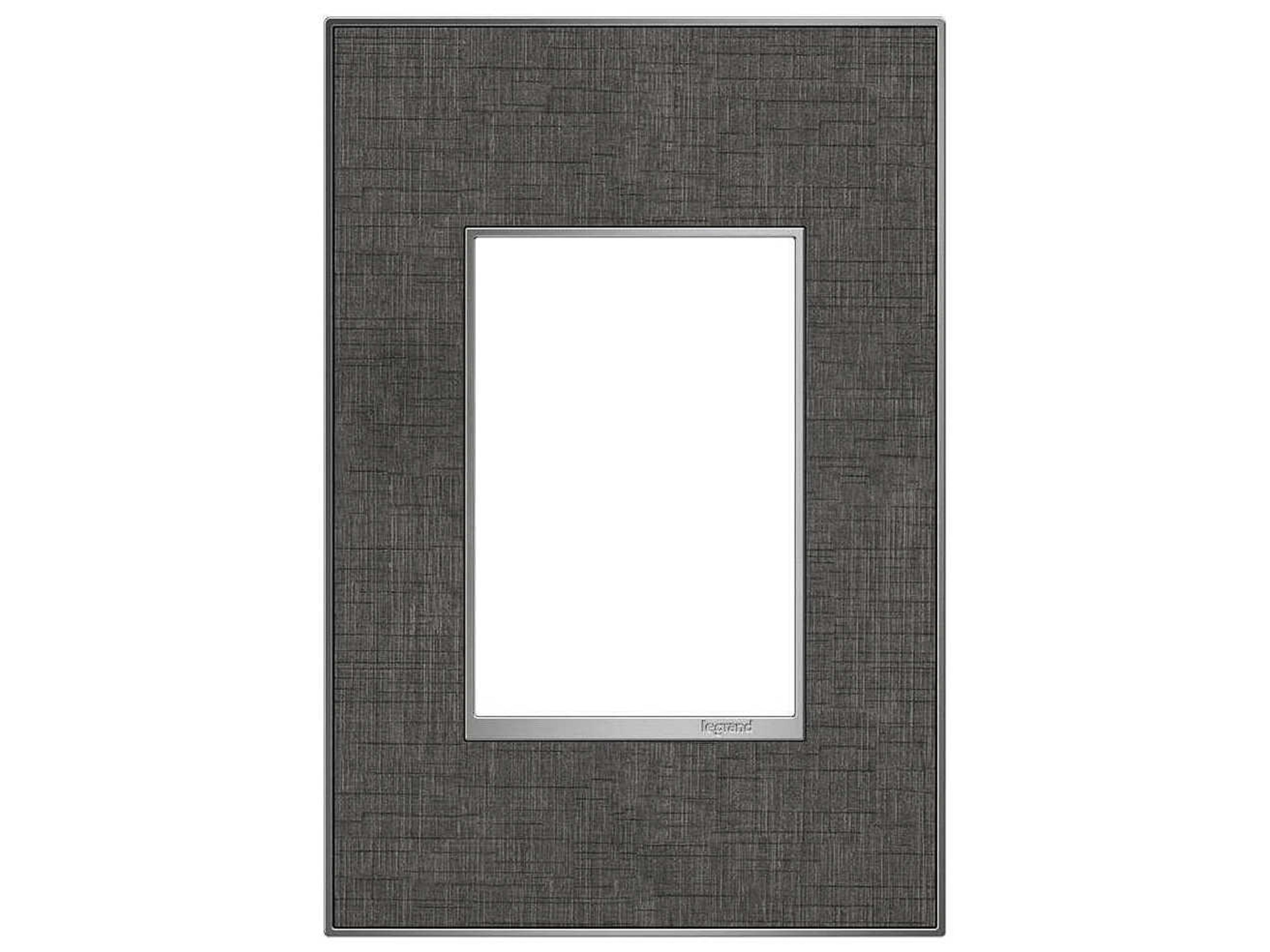 Real Materials Slate Linen One-Gang and Wall Plate