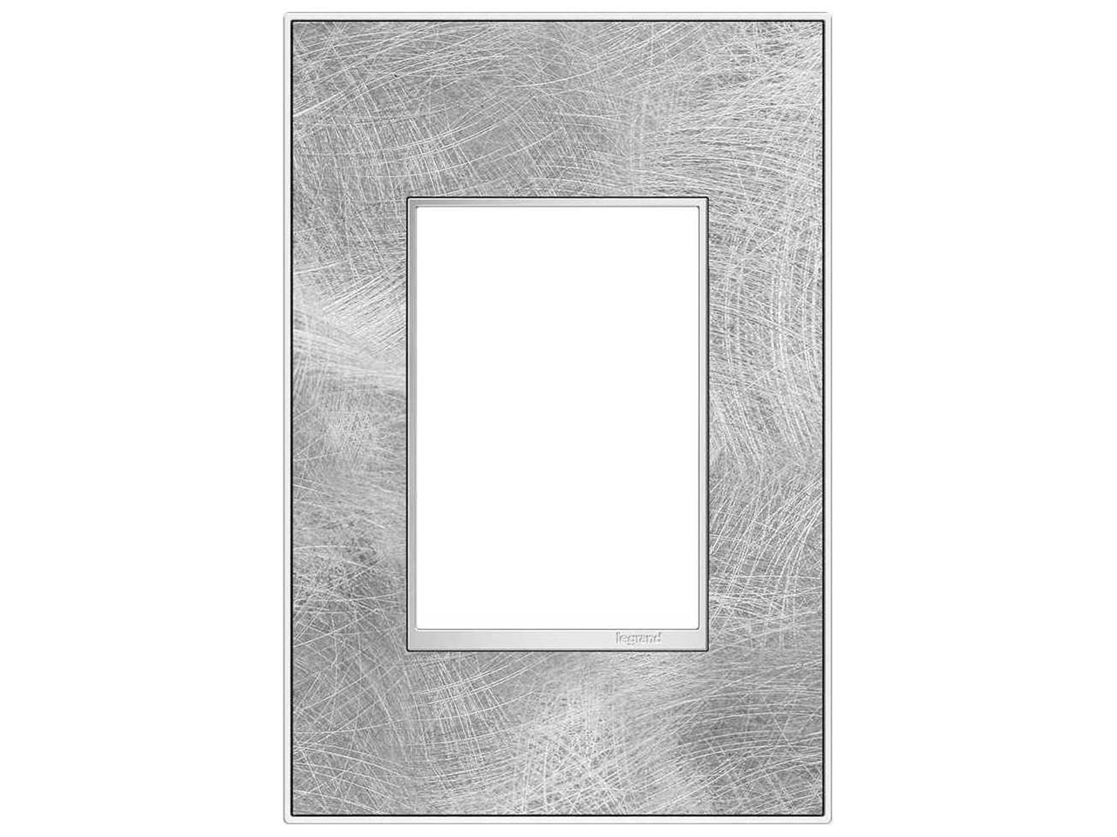 Real Materials Spiraled Stainless One-Gang and Wall Plate