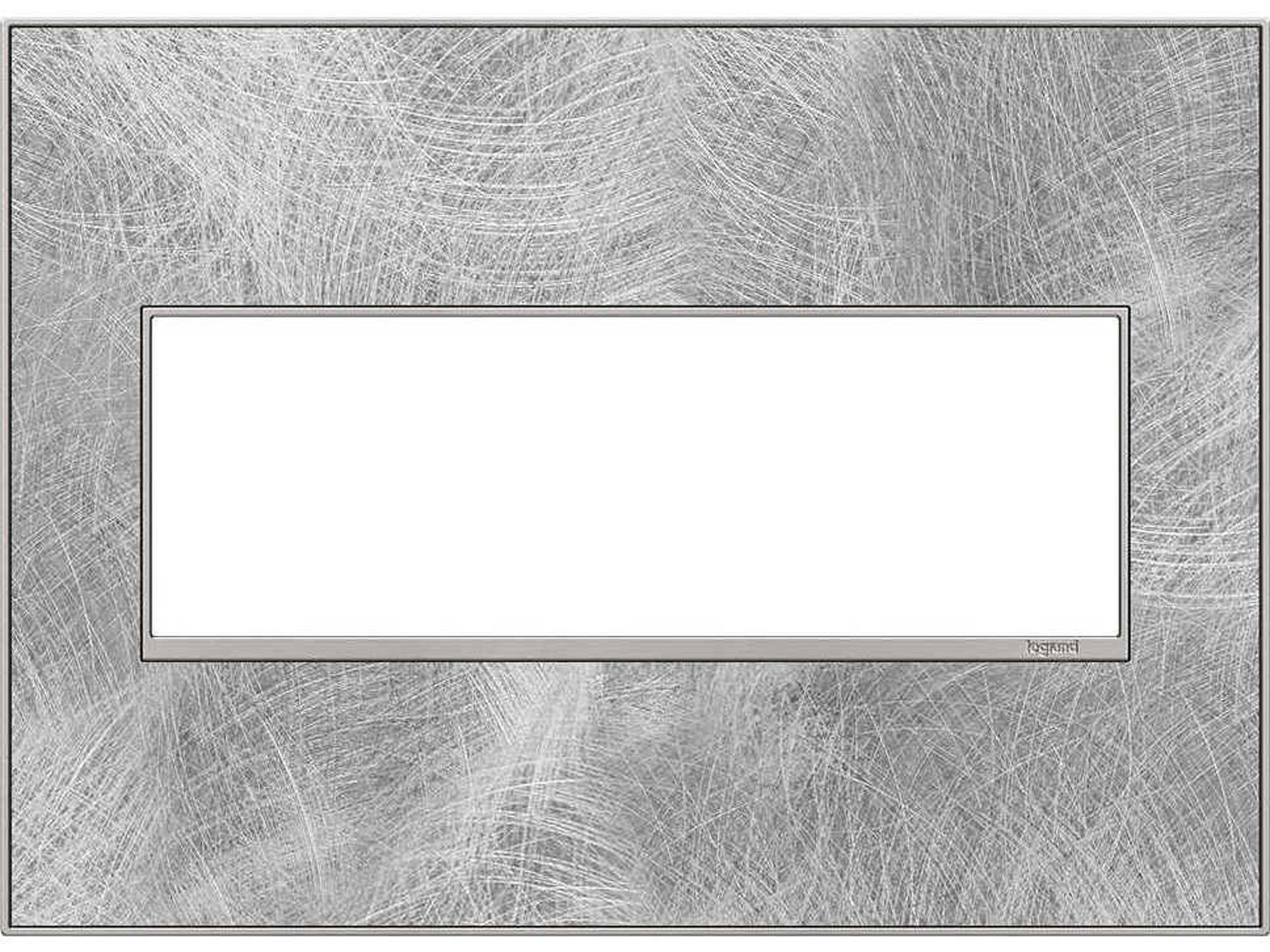 Real Materials Spiraled Stainless Three-Gang Wall Plate