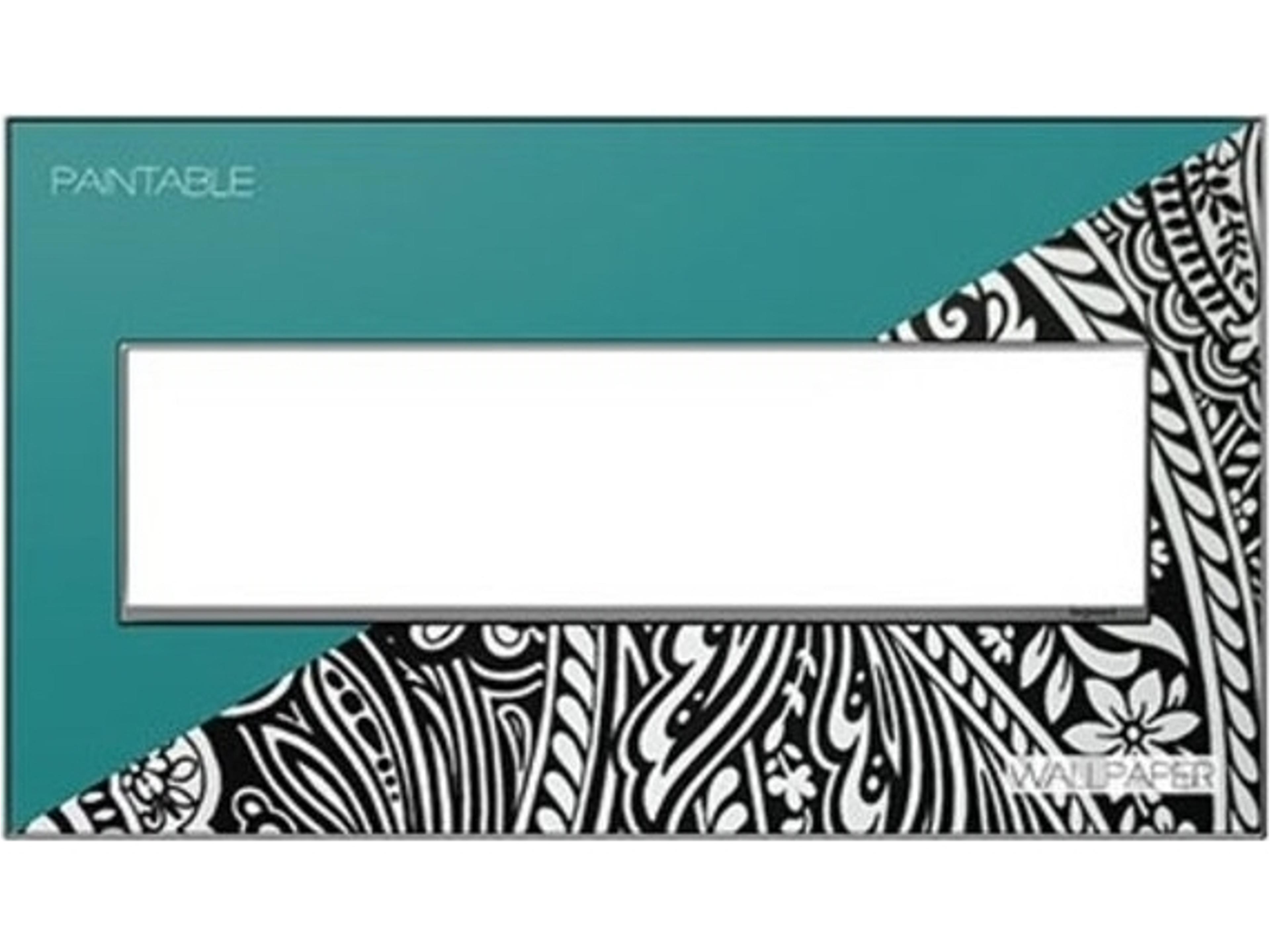 Real Materials Custom Four-Gang Wall Plate with Magnesium Trim