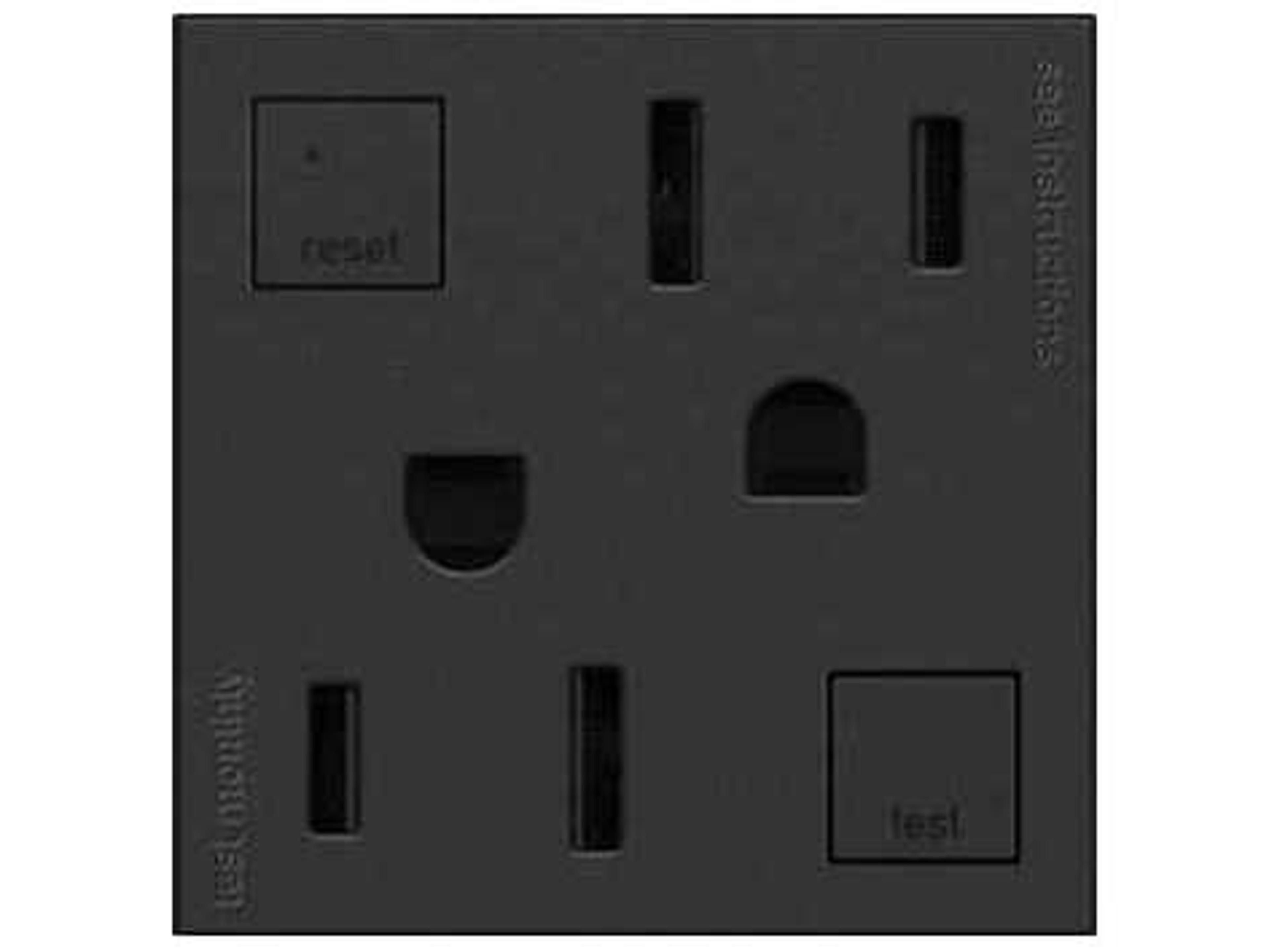 Outlets Graphite 15A Tamper-Resistant GFCI