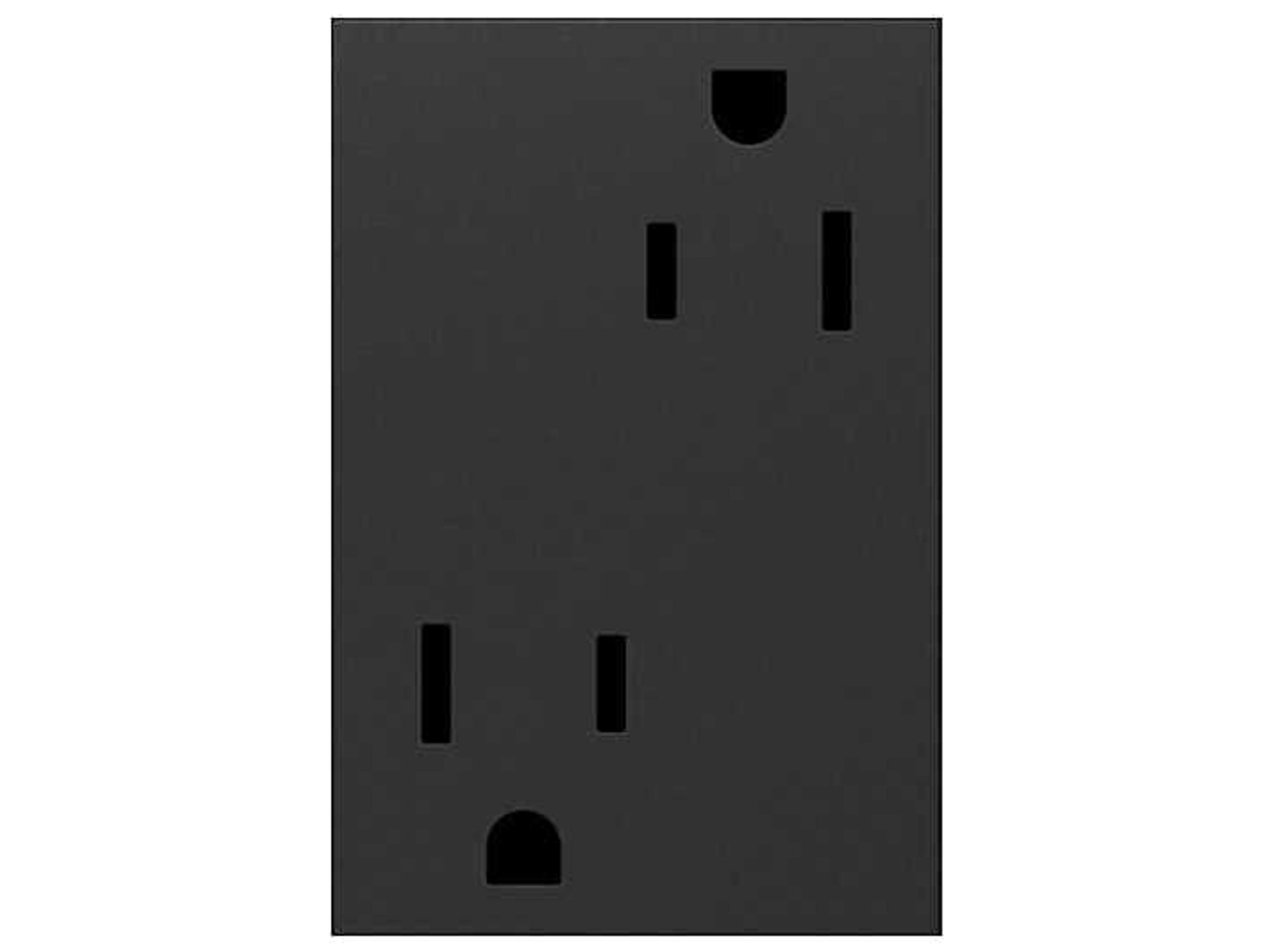Legrand Outlets Graphite 15A Plus Size Tamper-Resistant Outlet