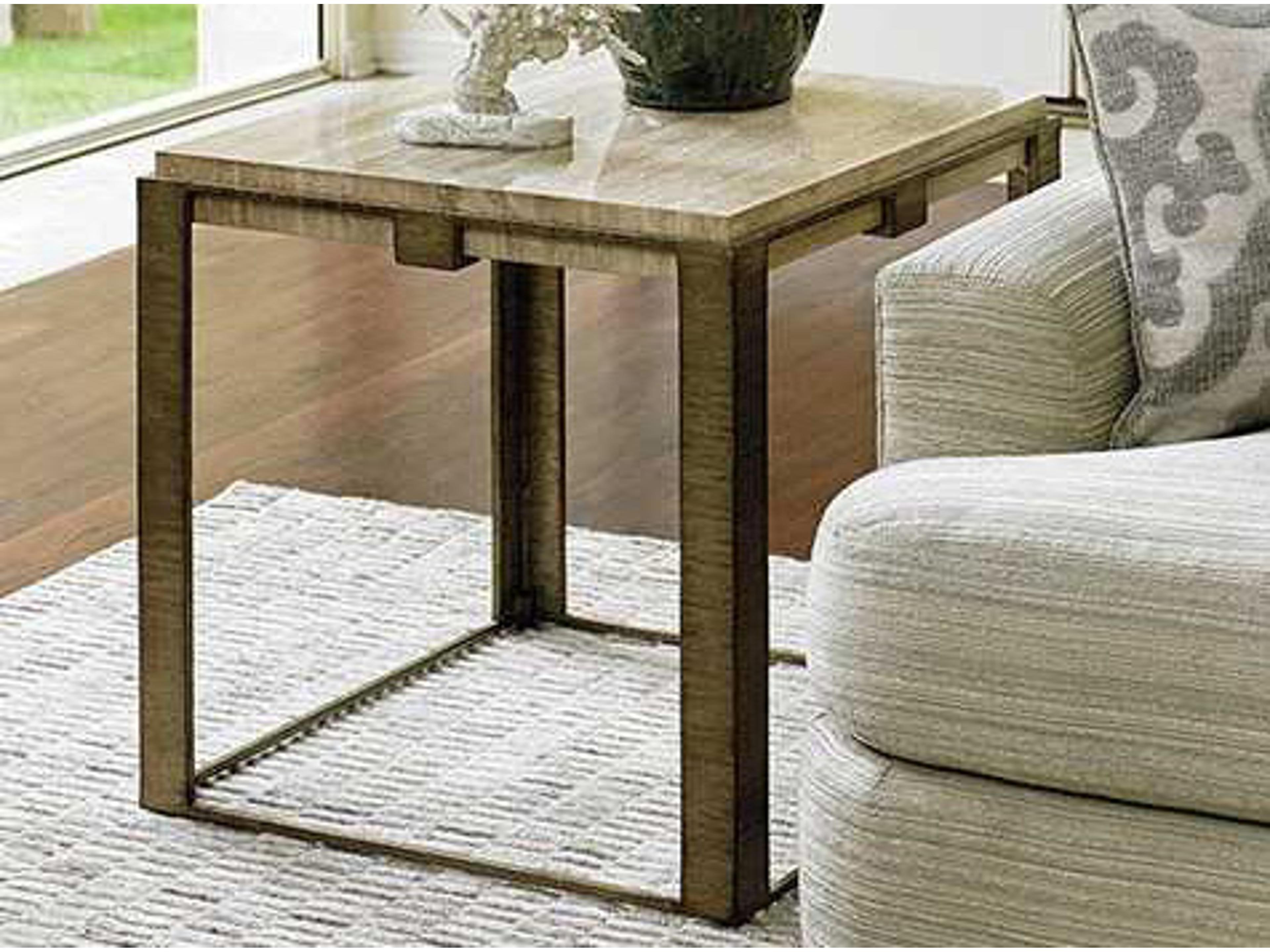 Lexington Laurel Canyon Square Stone End Table
