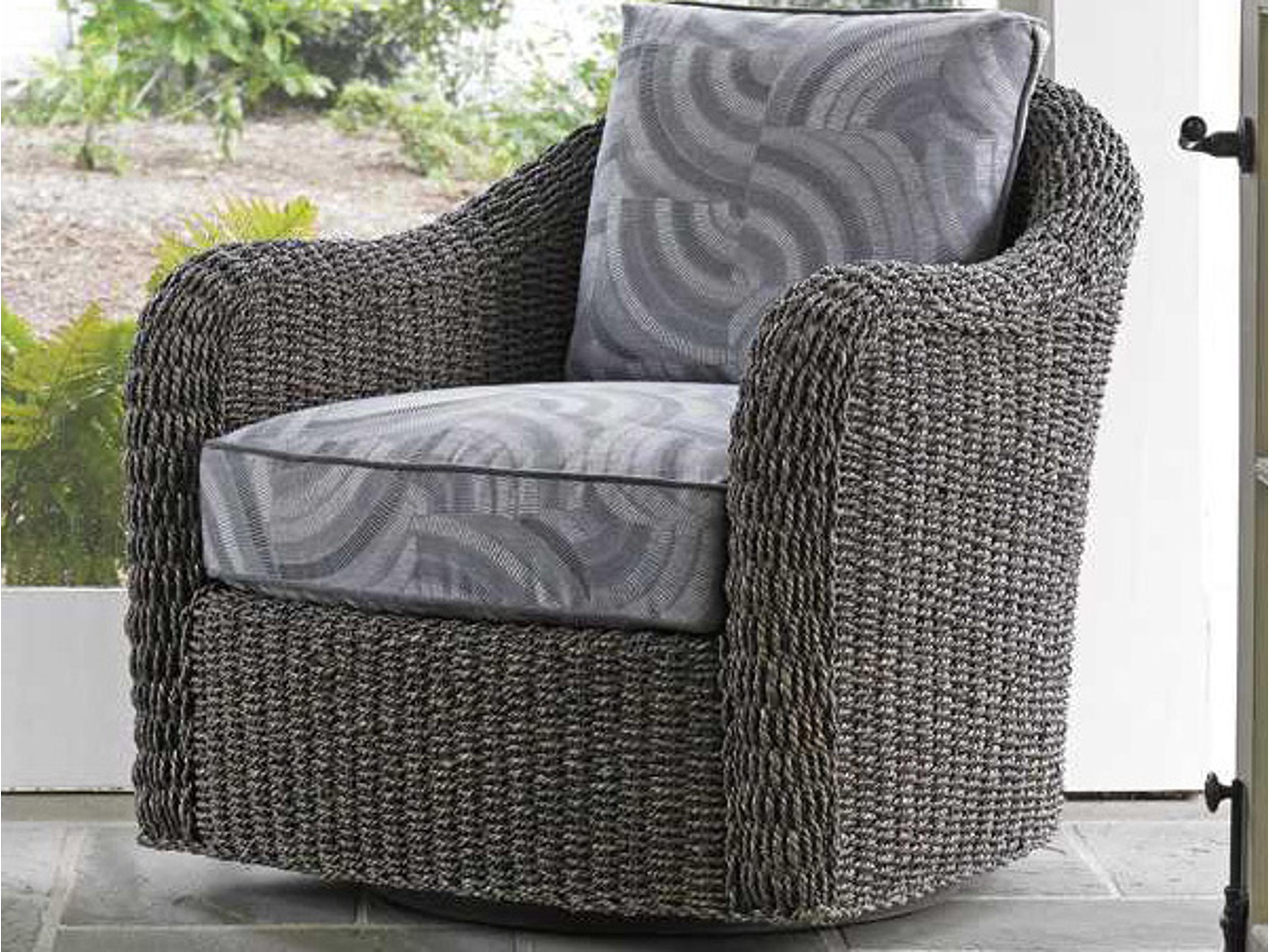 Lexington Oyster Bay Swivel Fabric Accent Chair