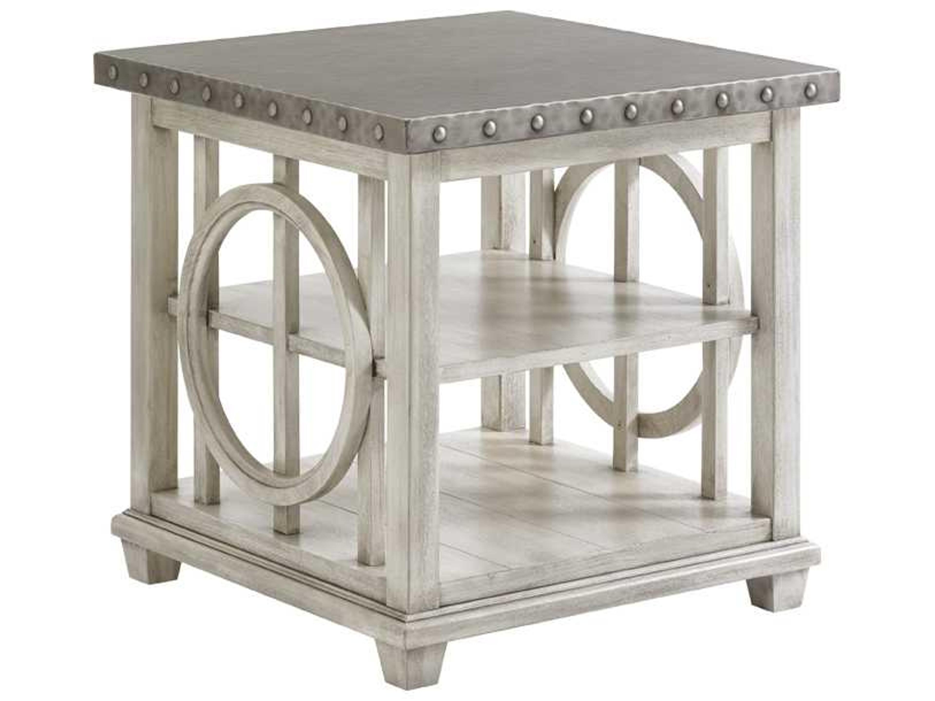 Oyster Bay Square Metal End Table