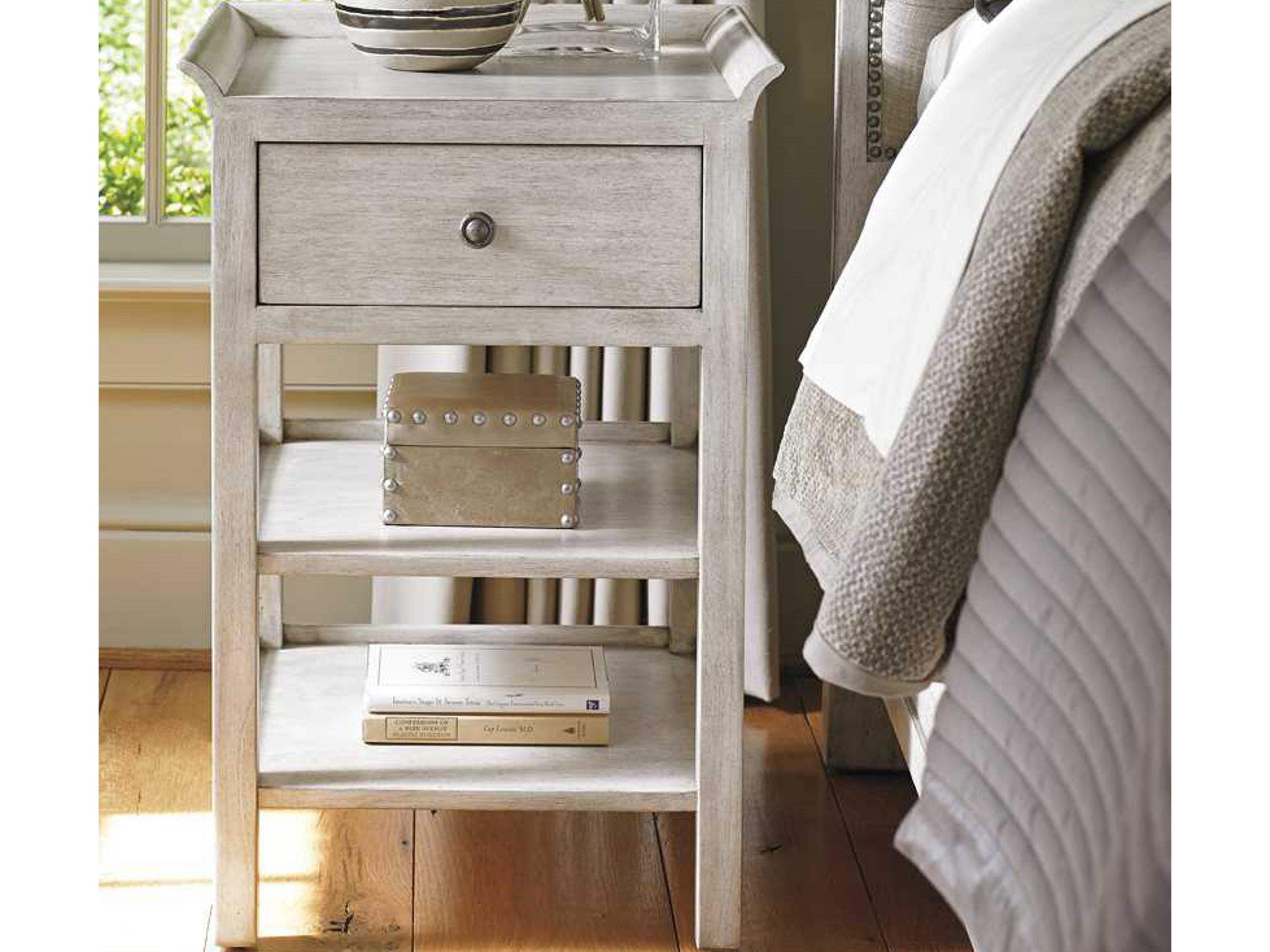 Lexington Oyster Bay 1-Drawer White Solid Wood Nightstand