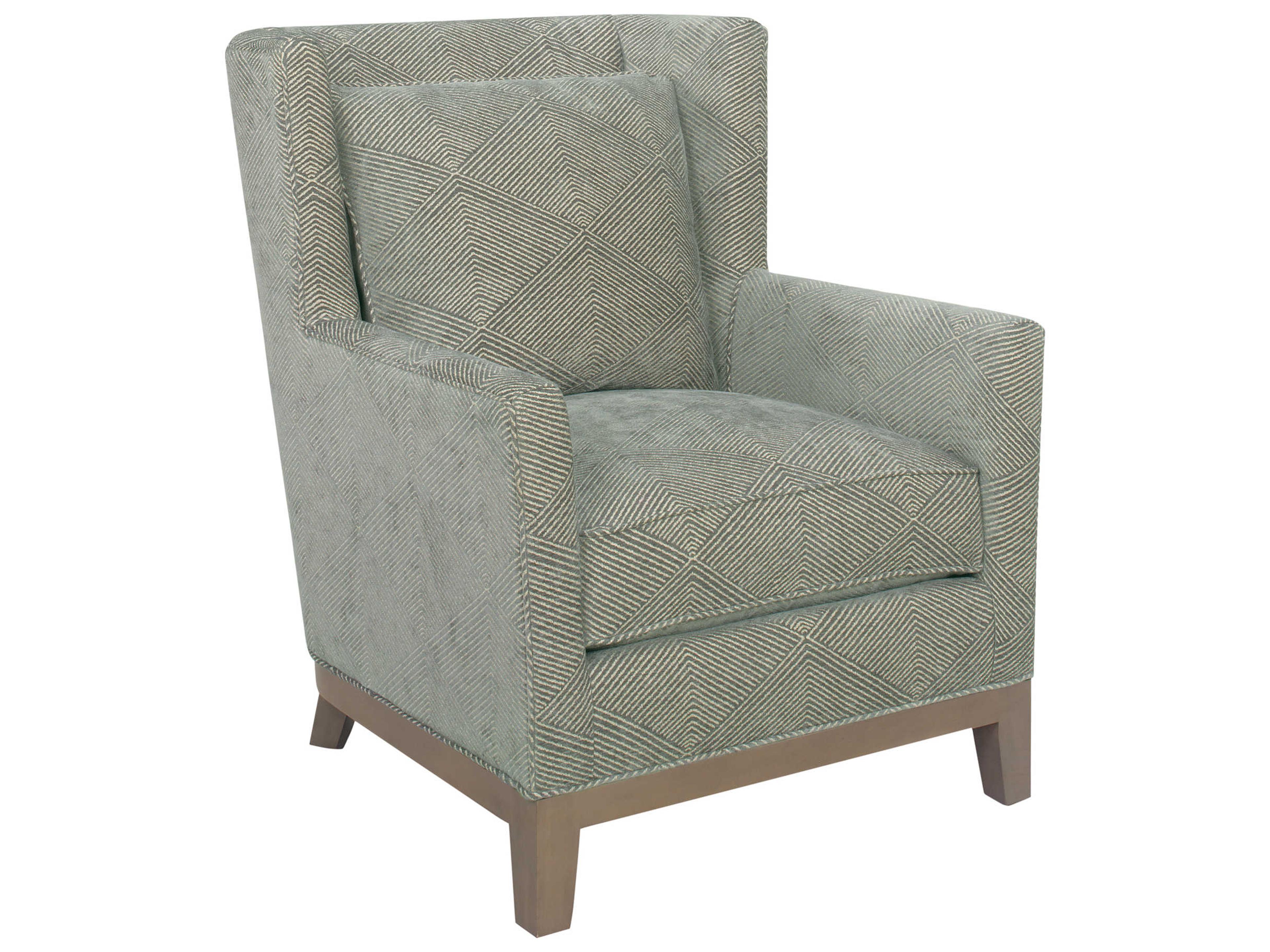 Shadow Play Gray Fabric Accent Chair