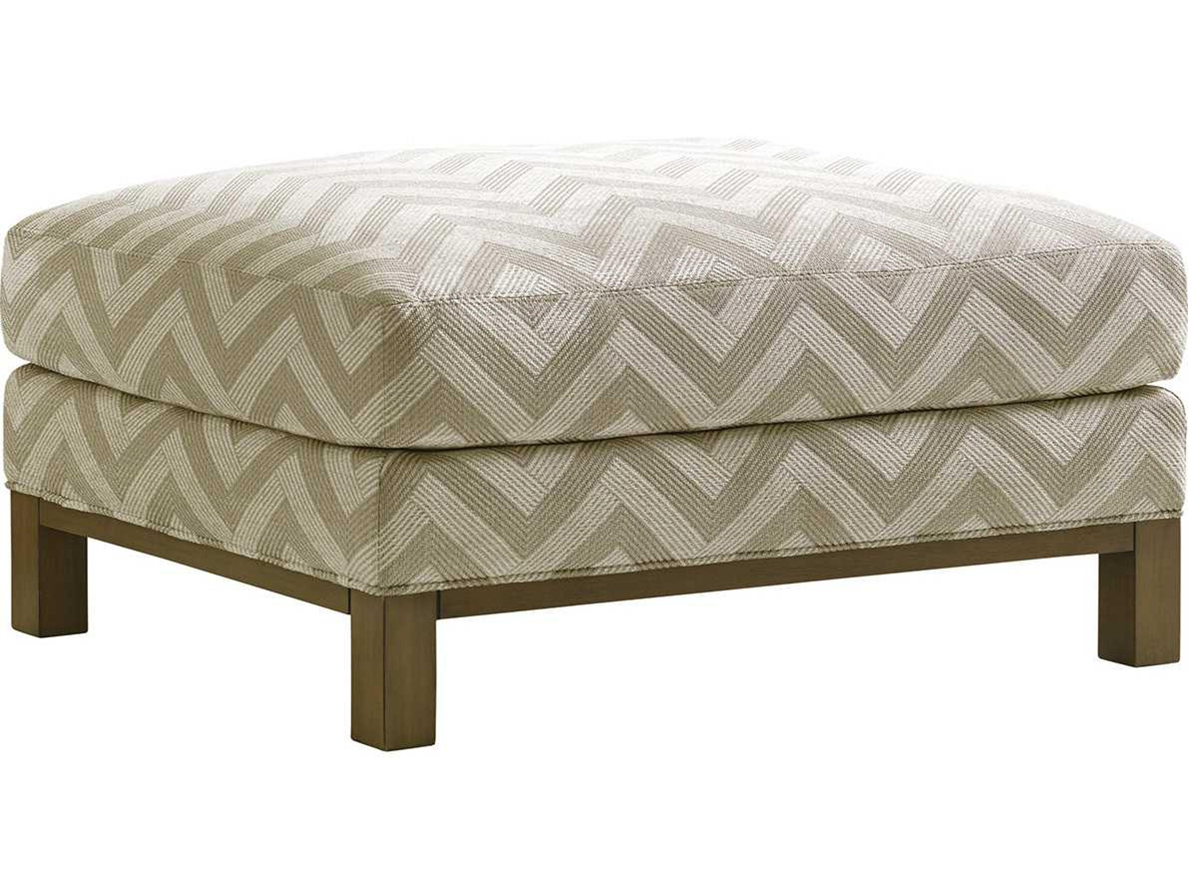 Shadow Play Upholstered Ottoman