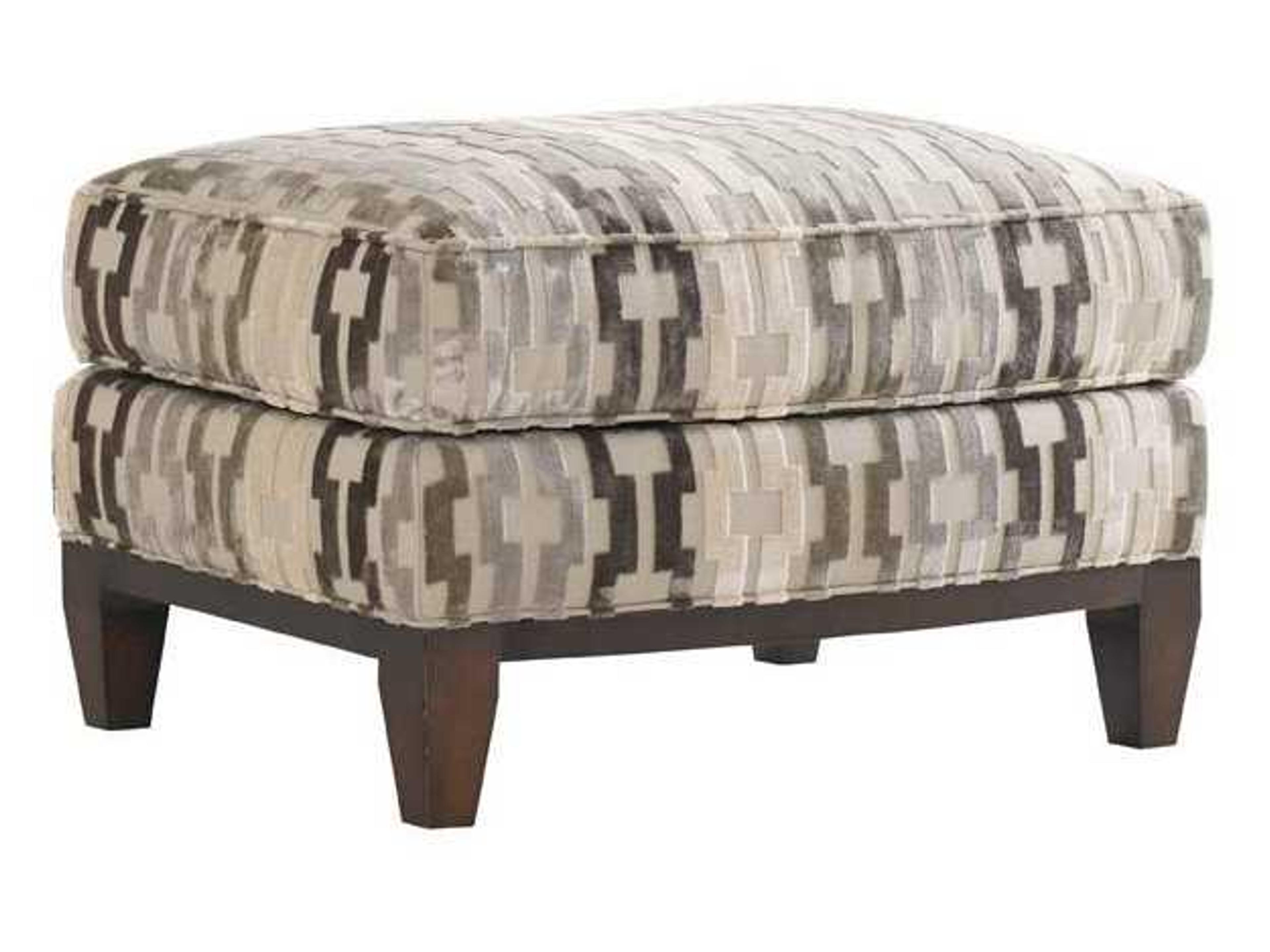Tower Place Carbon Upholstered Ottoman