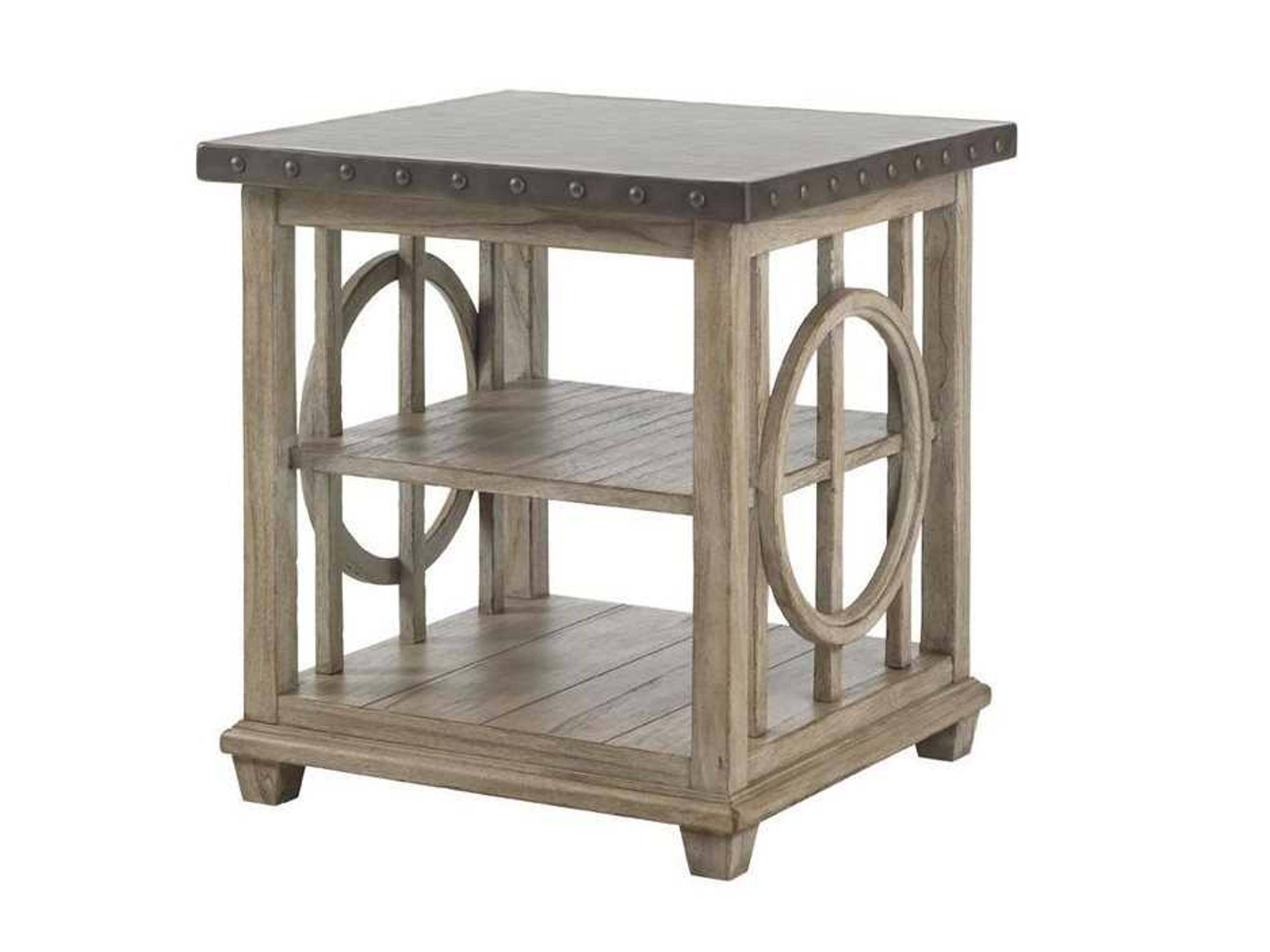 Twilight Bay Square Metal End Table
