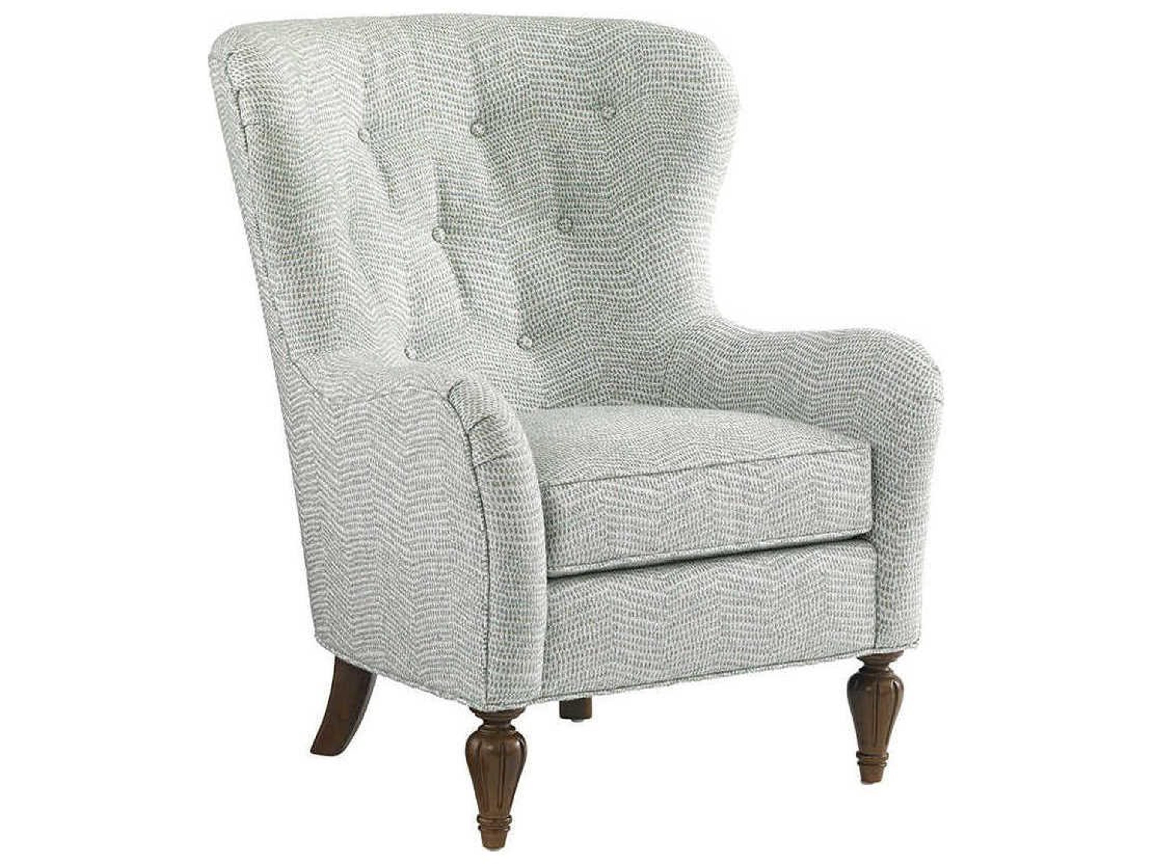 Lexington Upholstery Fabric Tufted Accent Chair