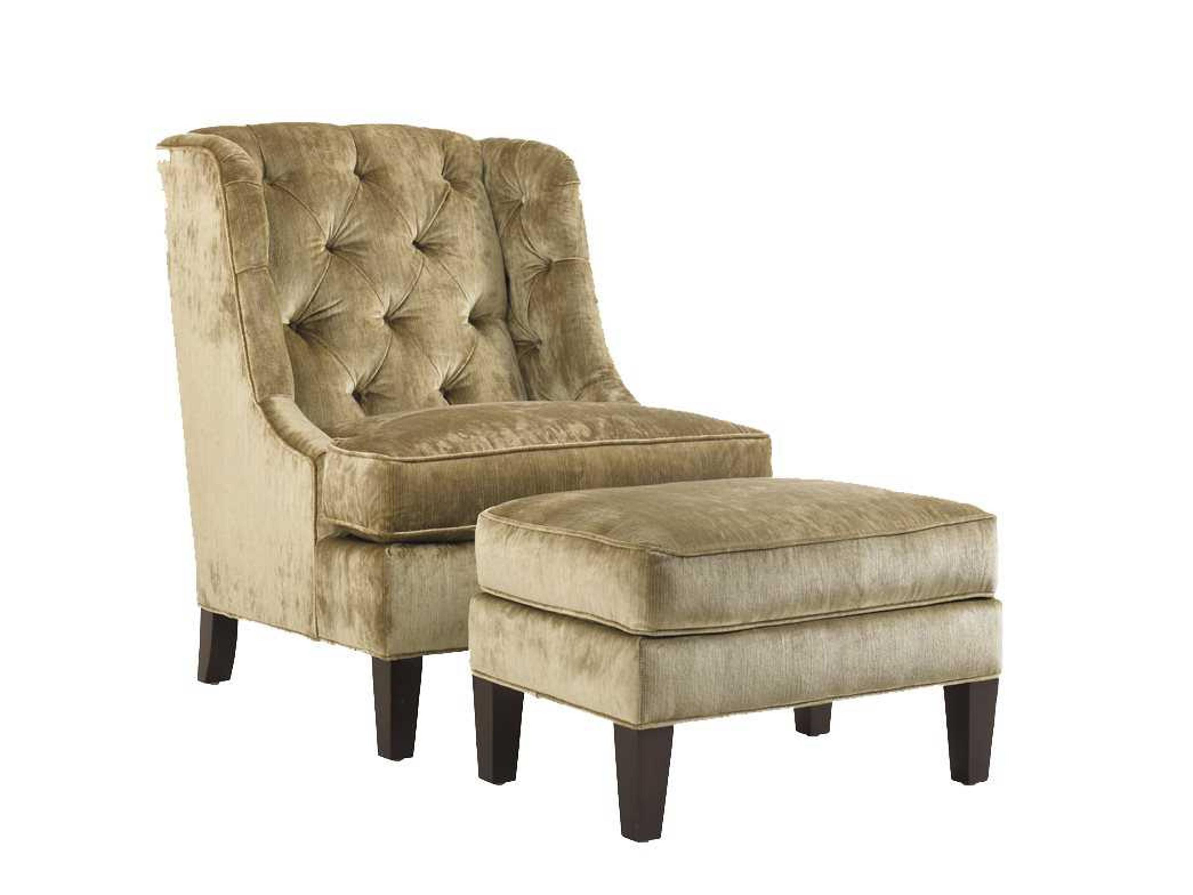 Lexington Upholstery Fabric Tufted Accent Chair