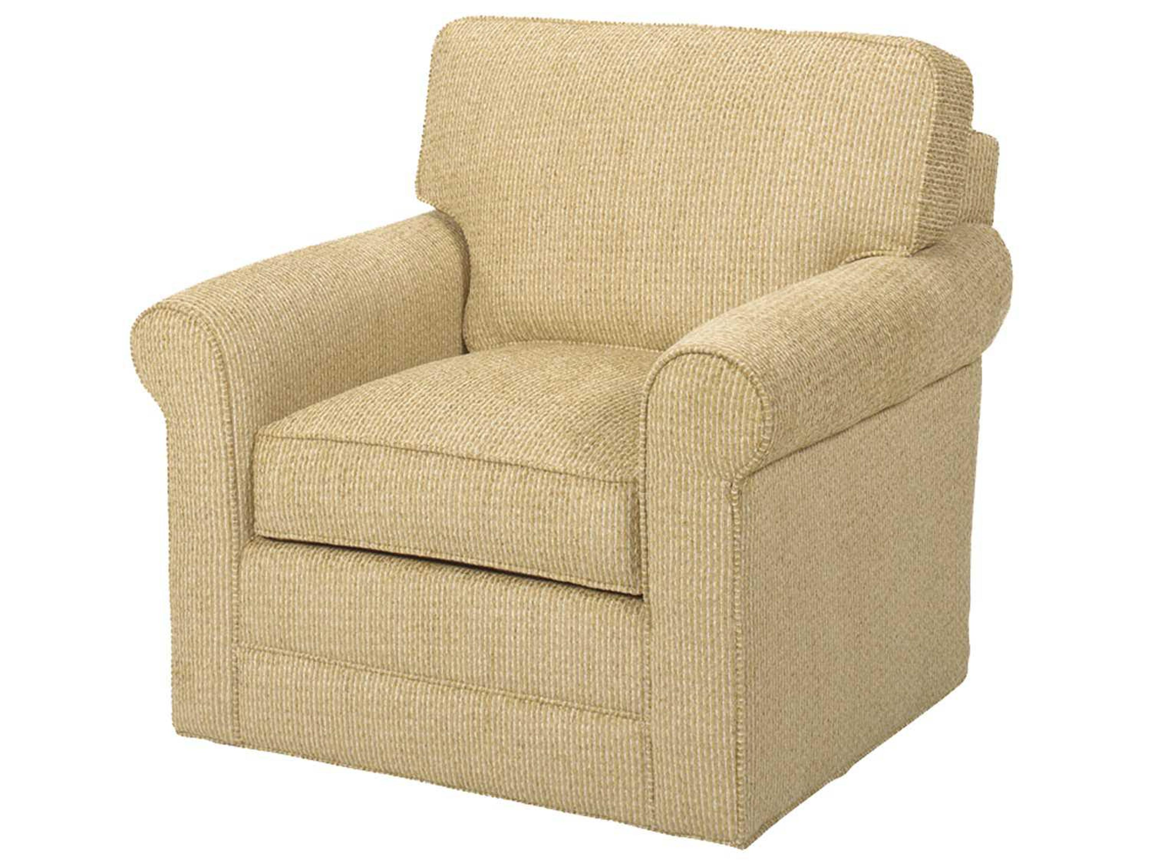 Lexington Upholstery Swivel Fabric Club Chair