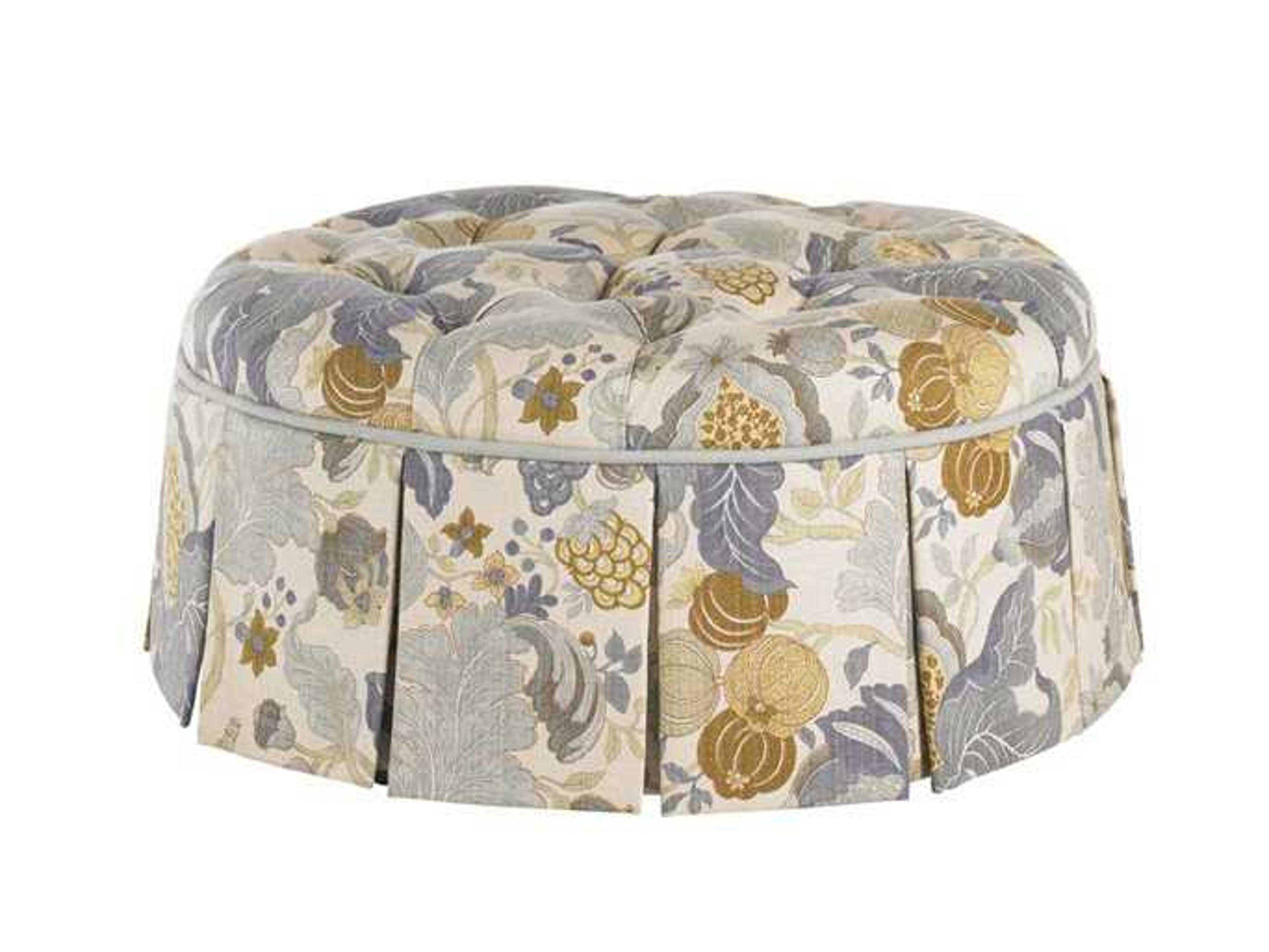Upholstery Upholstered Tufted Ottoman
