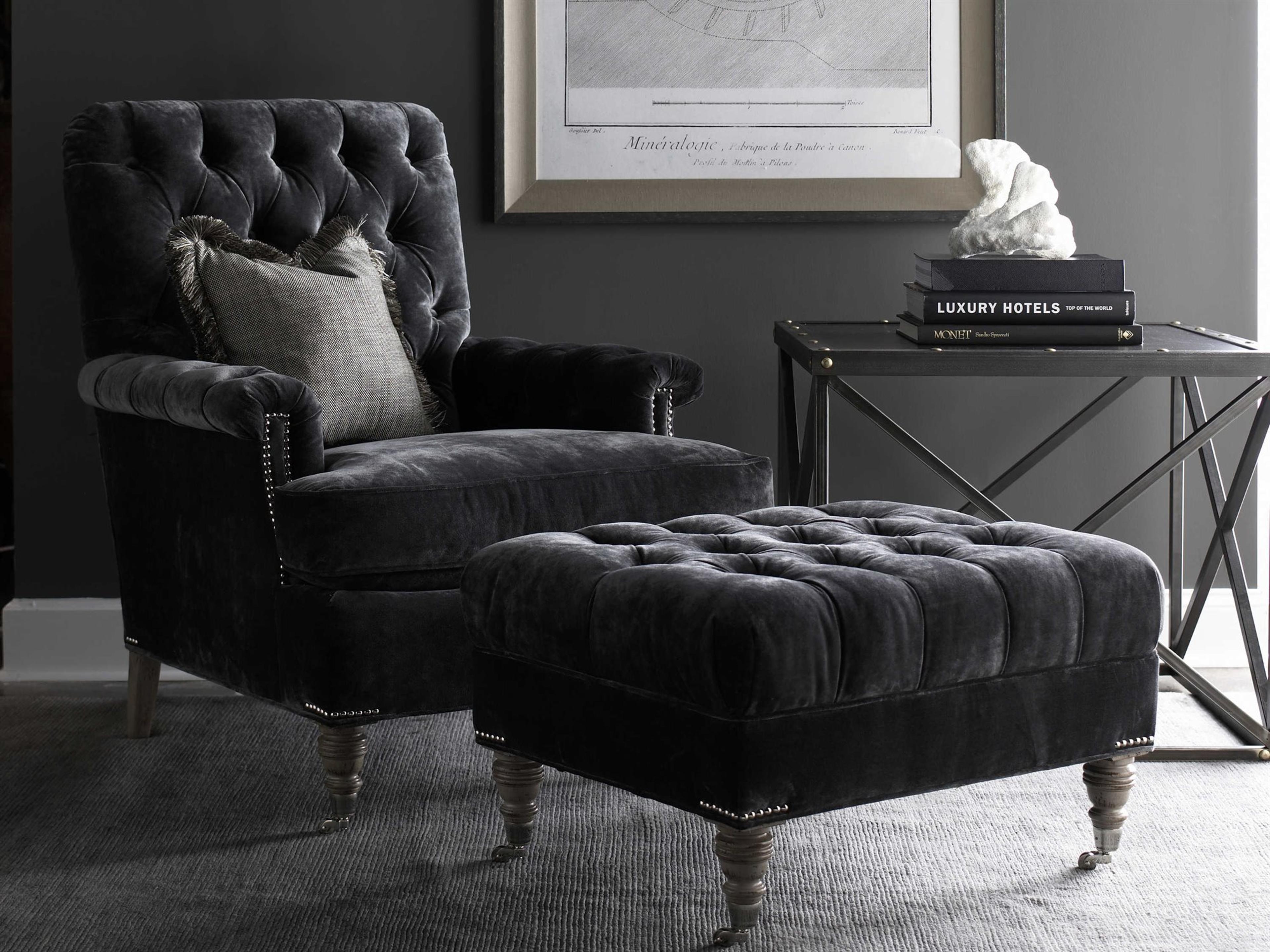 Upholstery Chair and Ottoman Set