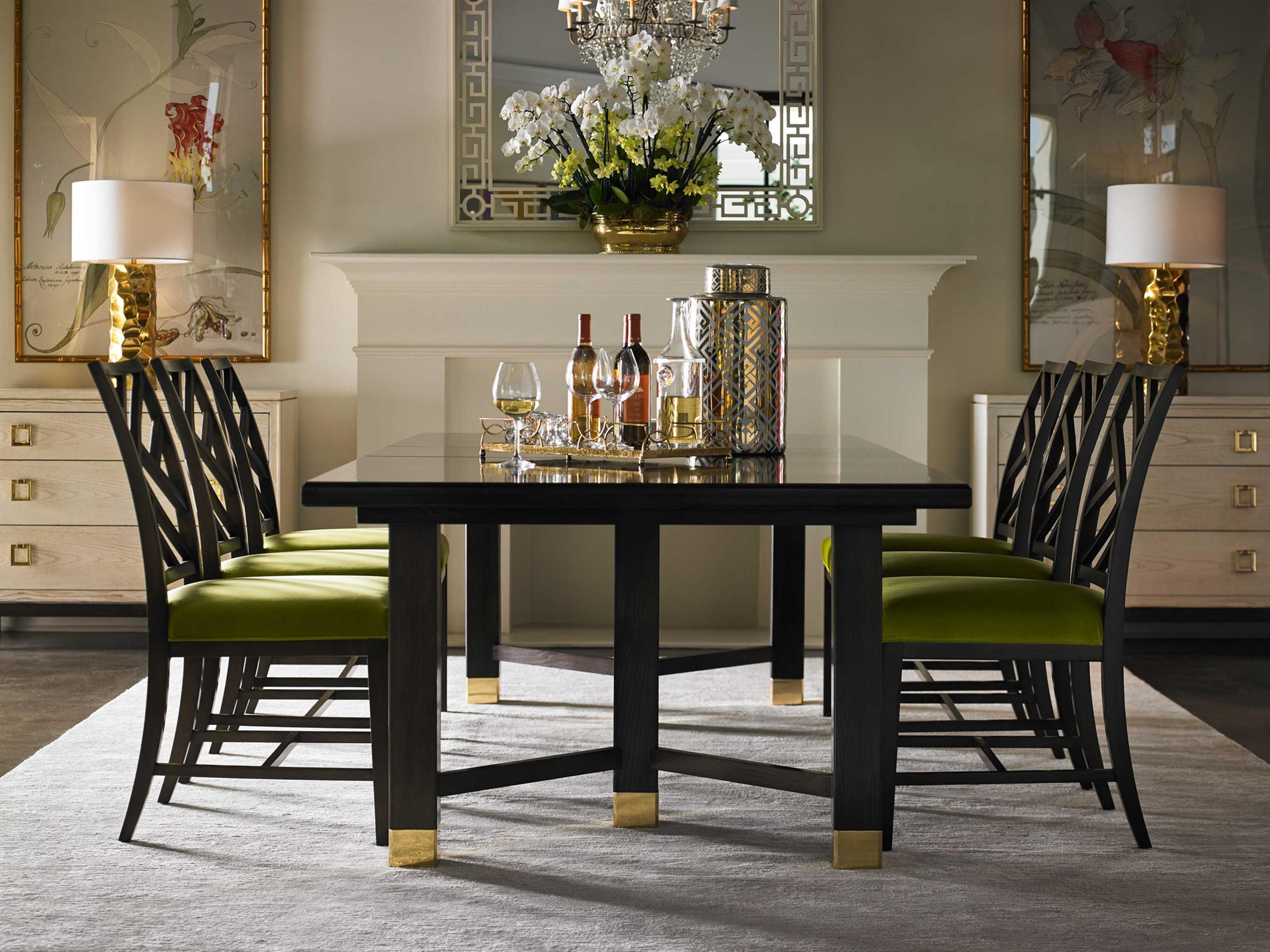 Workshop Walnut Wood Dining Room Set