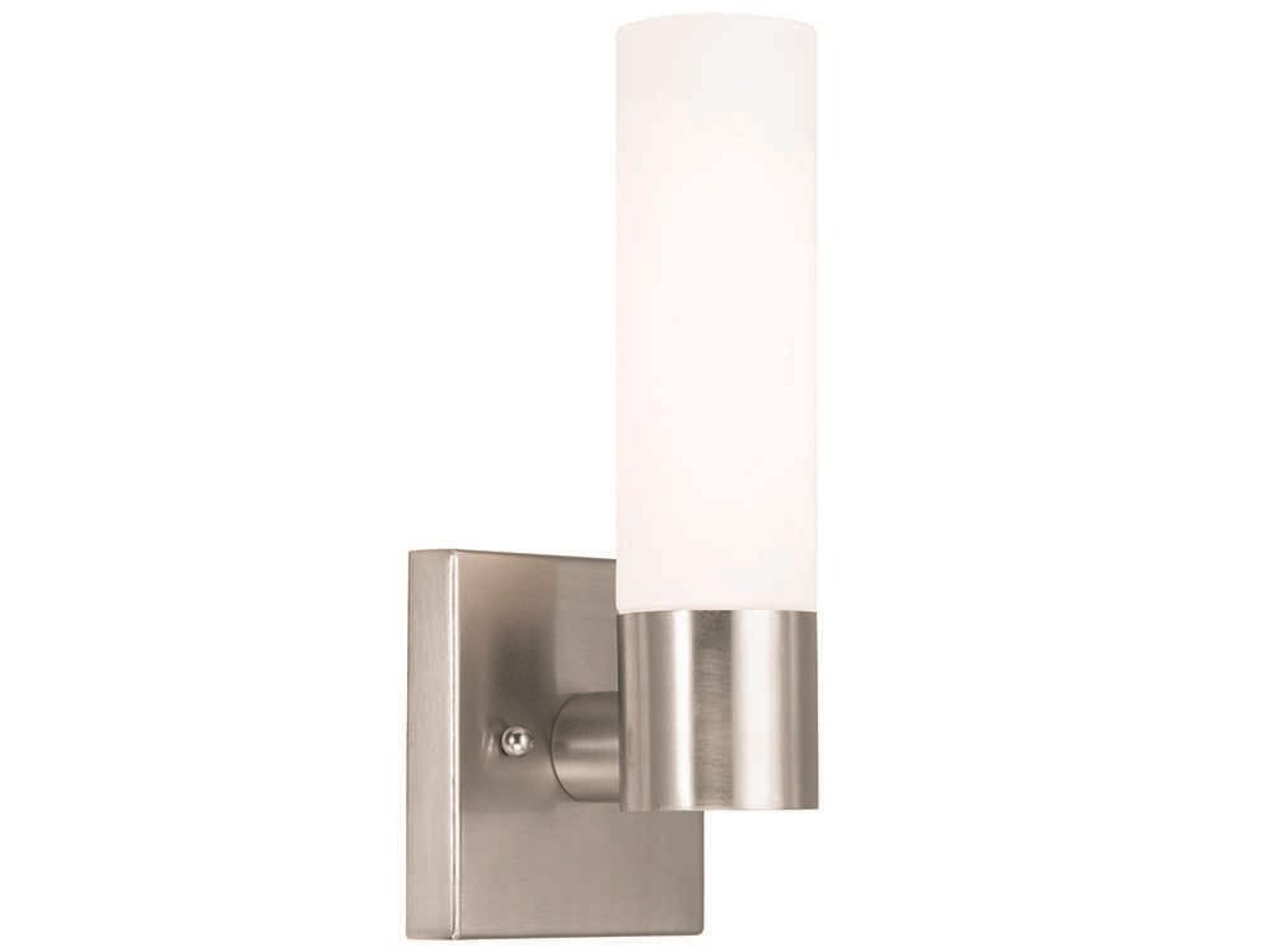 Aero 1-Light Brushed Nickel Glass Wall Sconce