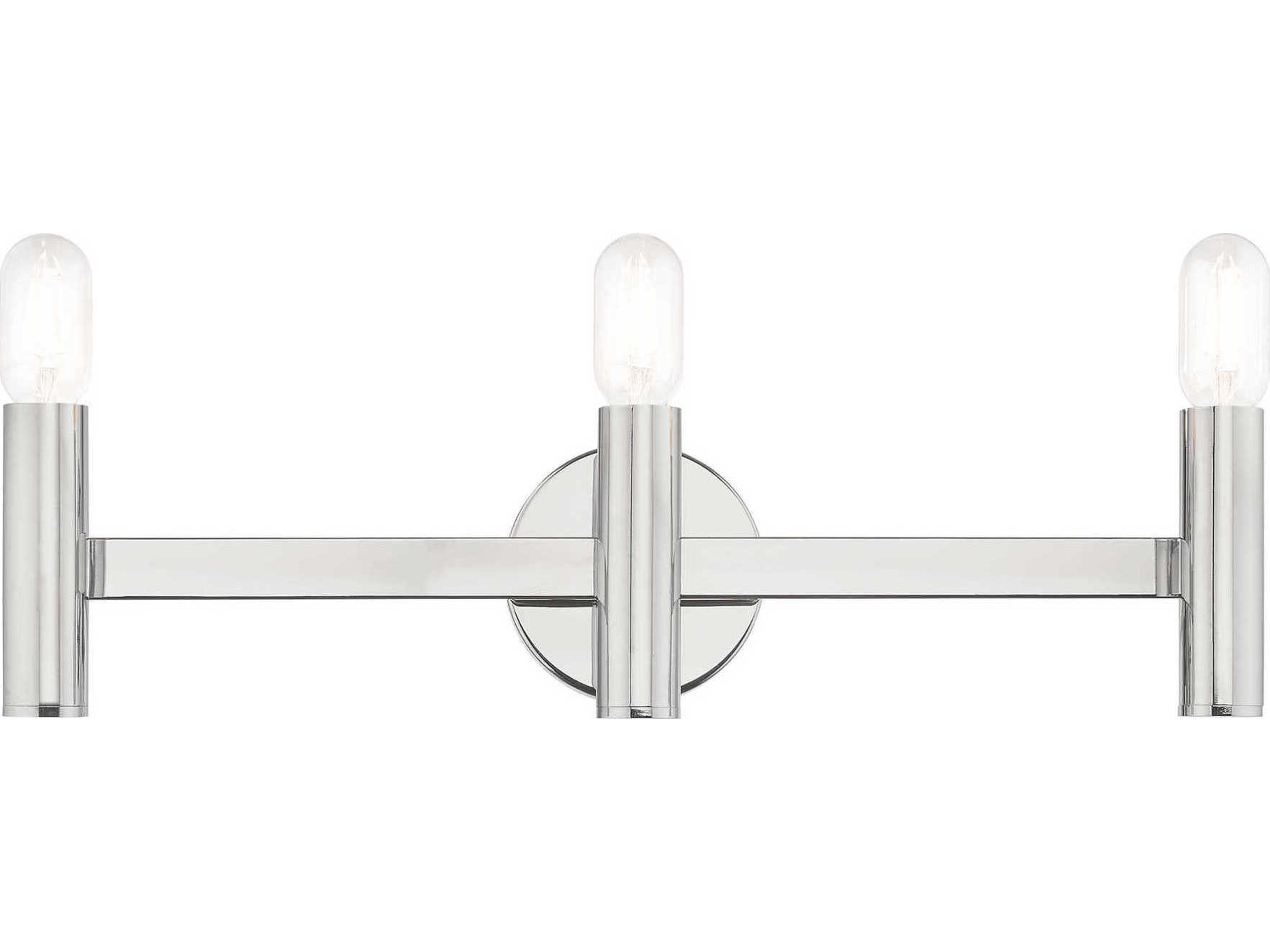 Copenhagen Polished Chrome Vanity Light