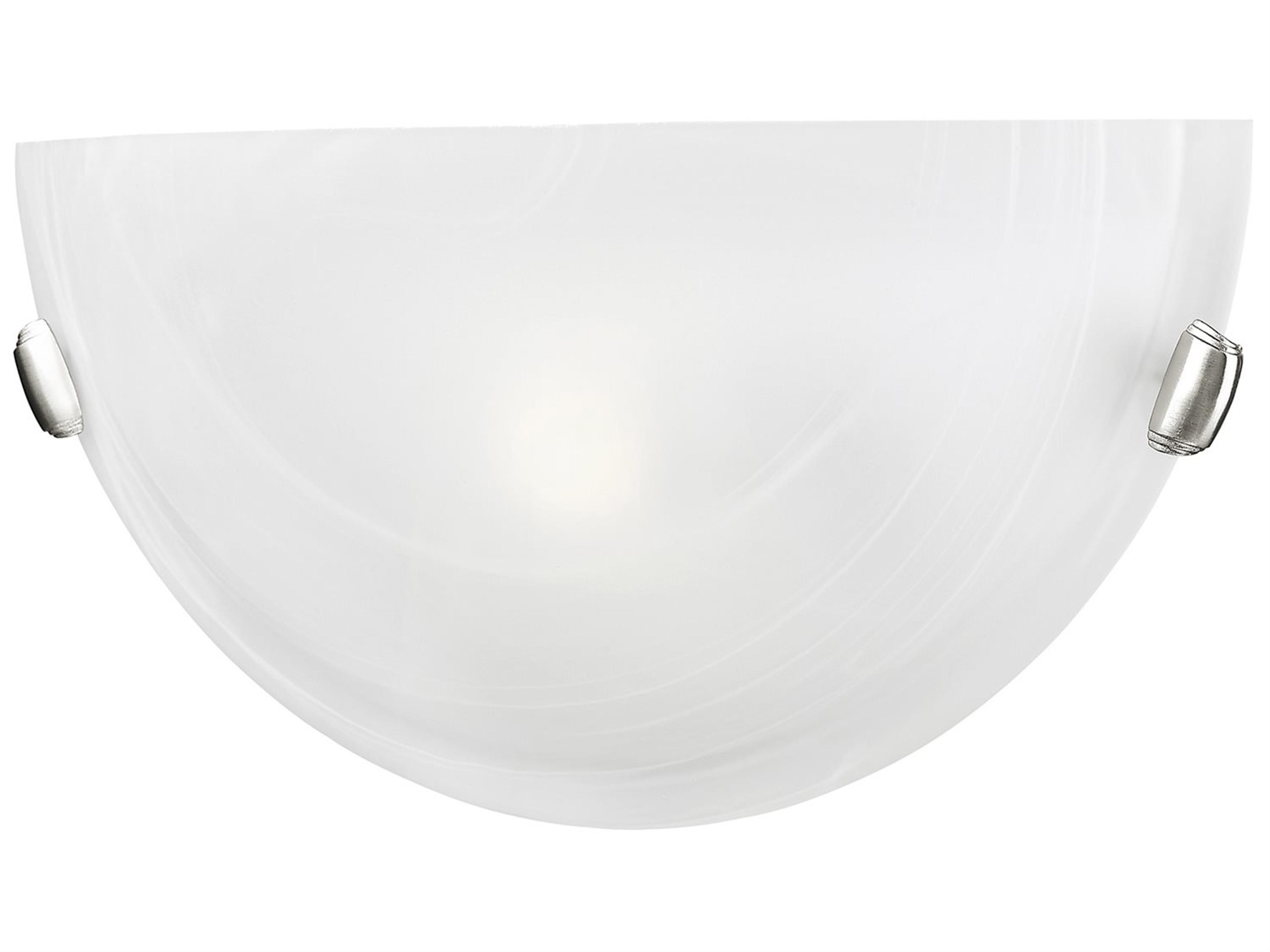 Oasis 1-Light Brushed Nickel Glass Wall Sconce