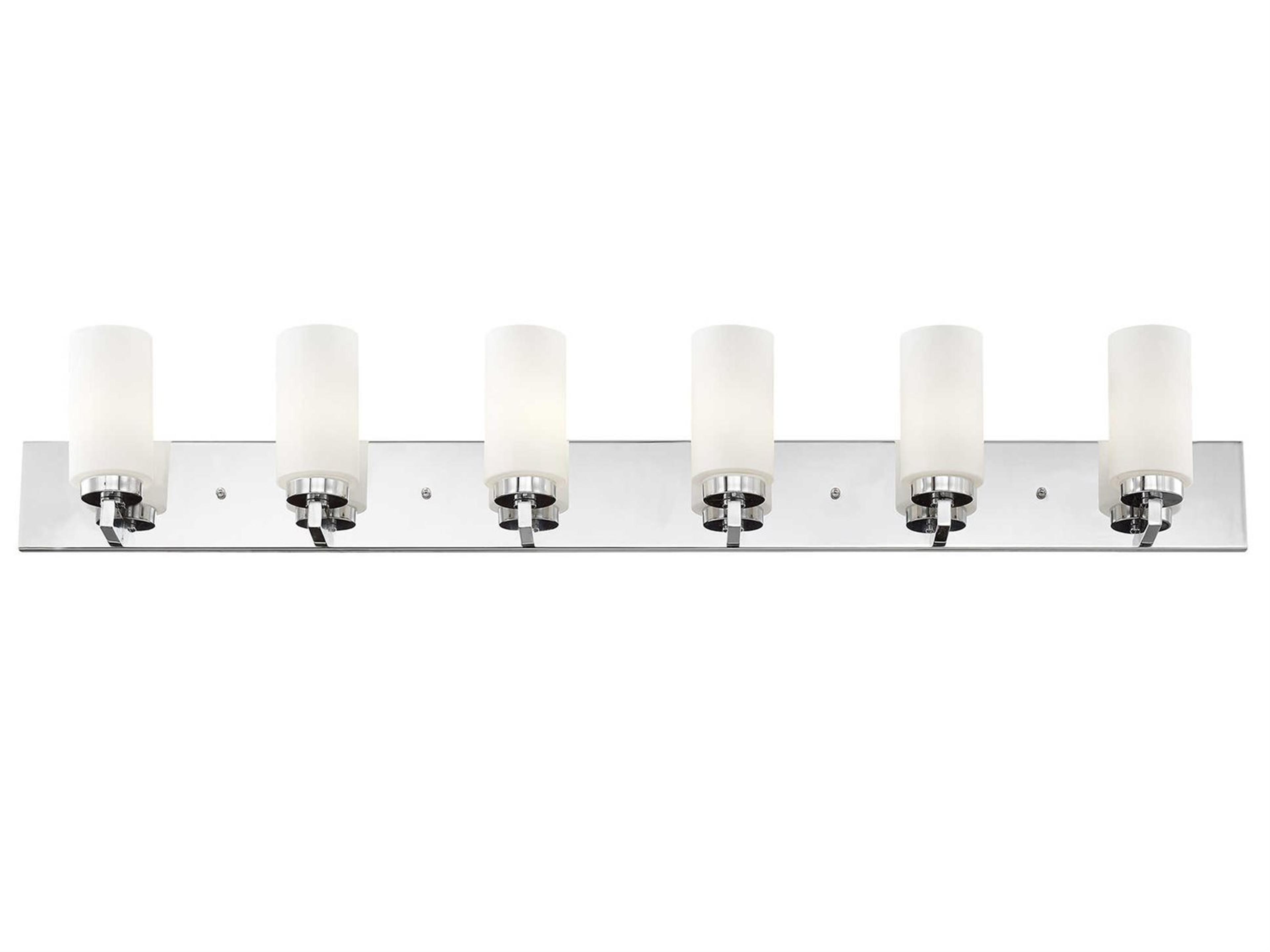 West Lake 6-Light Chrome Glass Vanity Light