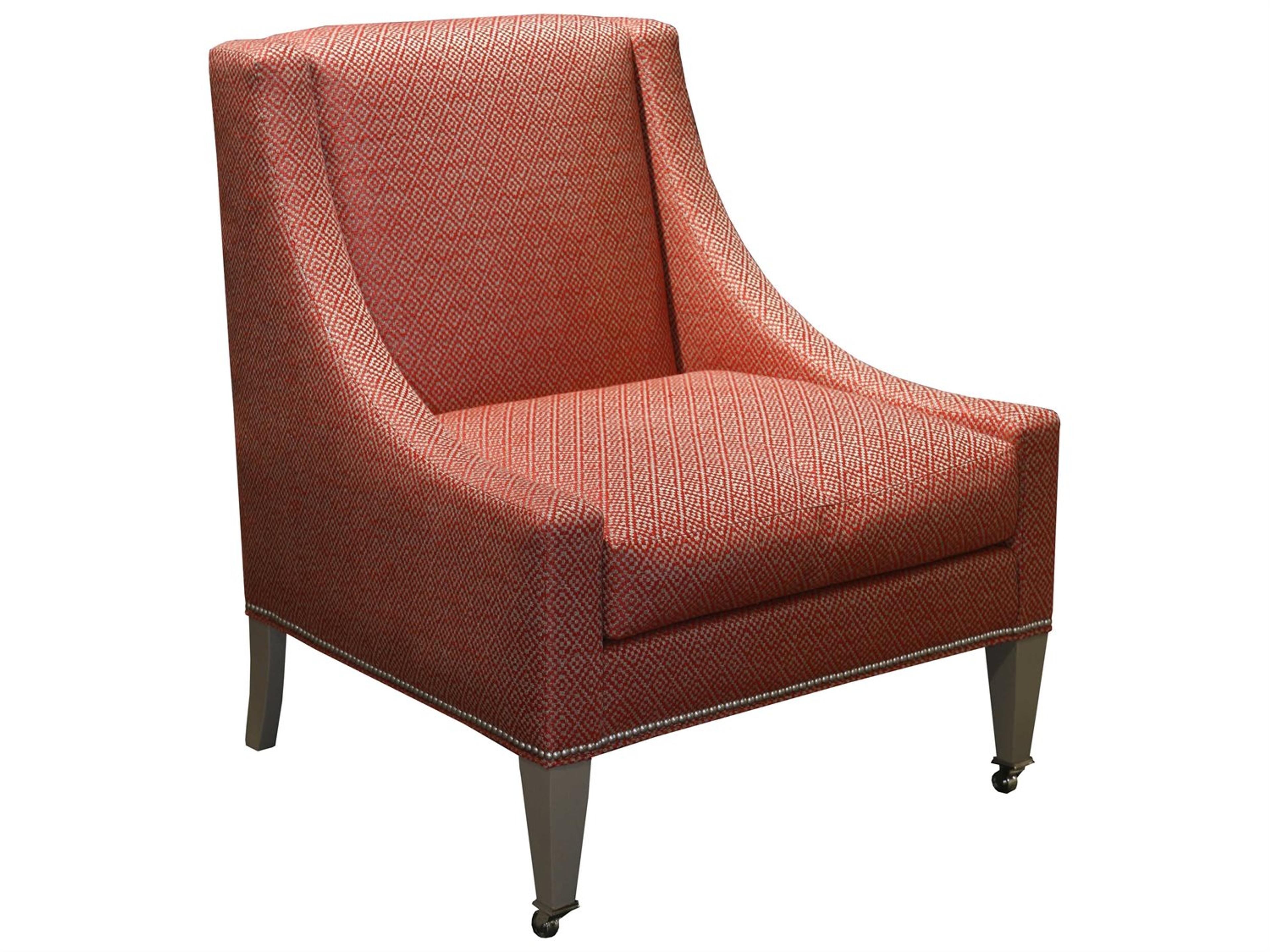 Lillian August Upholstery Dudley Rolling Fabric Accent Chair