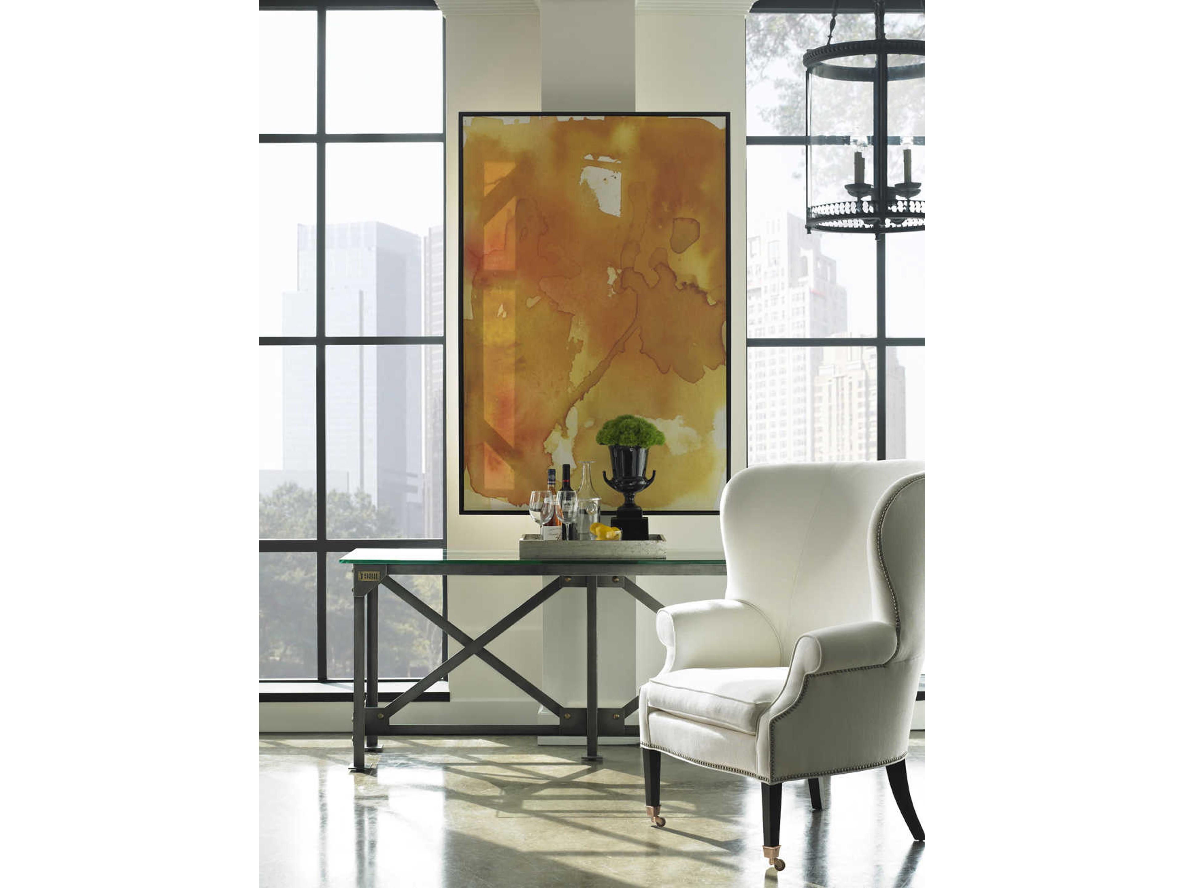 Lillian August Upholstery Preston Rolling Fabric Accent Chair